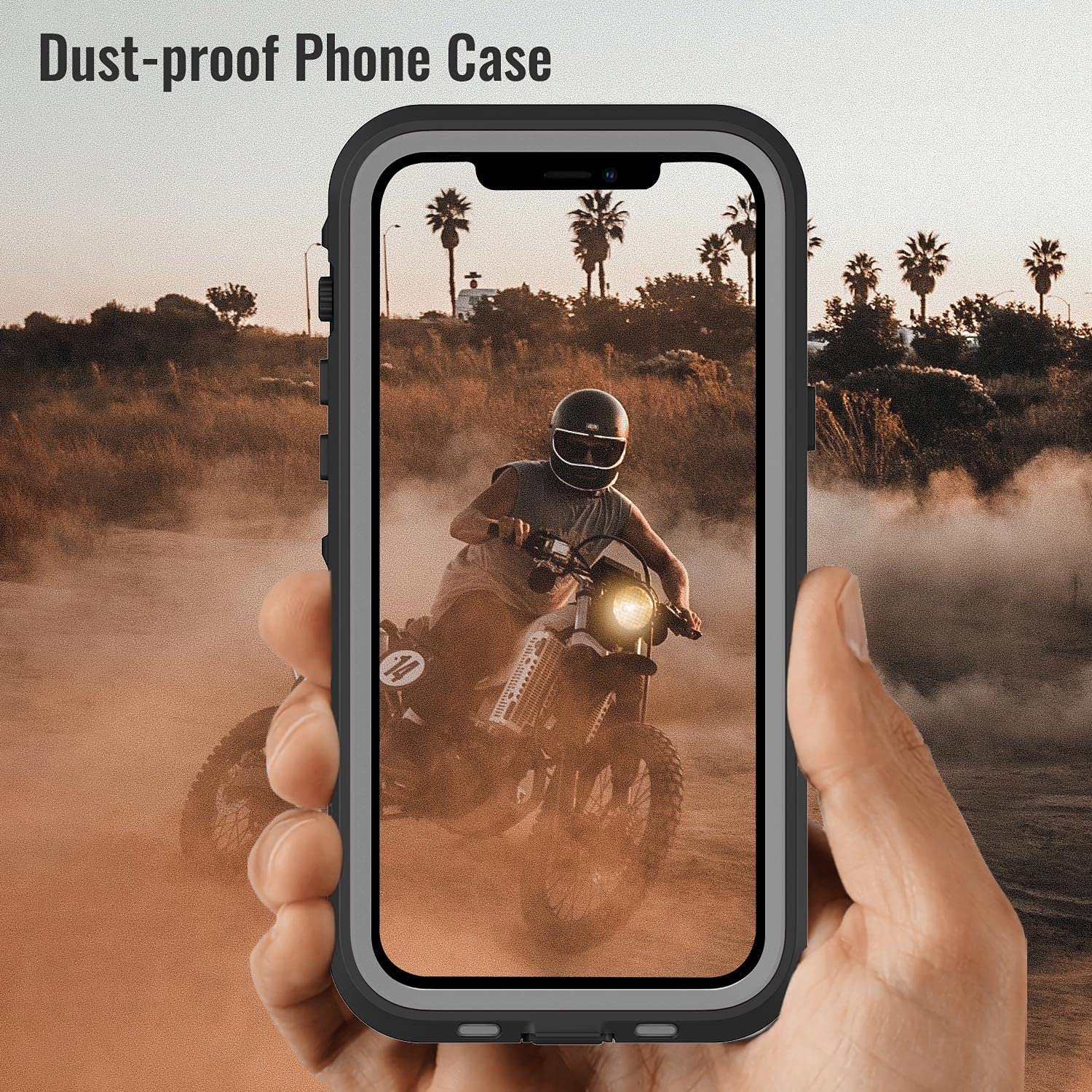 iPhone 13 Pro Case, Waterproof & Shockproof Phone Case, Full Protection, IP68, 6.1 Inch, Black