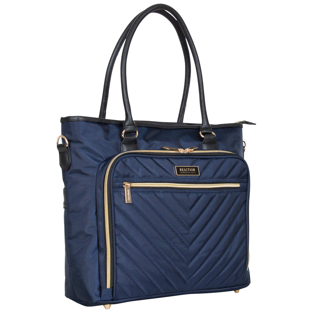 Kenneth Cole REACTION Chelsea Quilted Chevron 15" Laptop & Tablet Business Tote with Removable Shoulder Strap