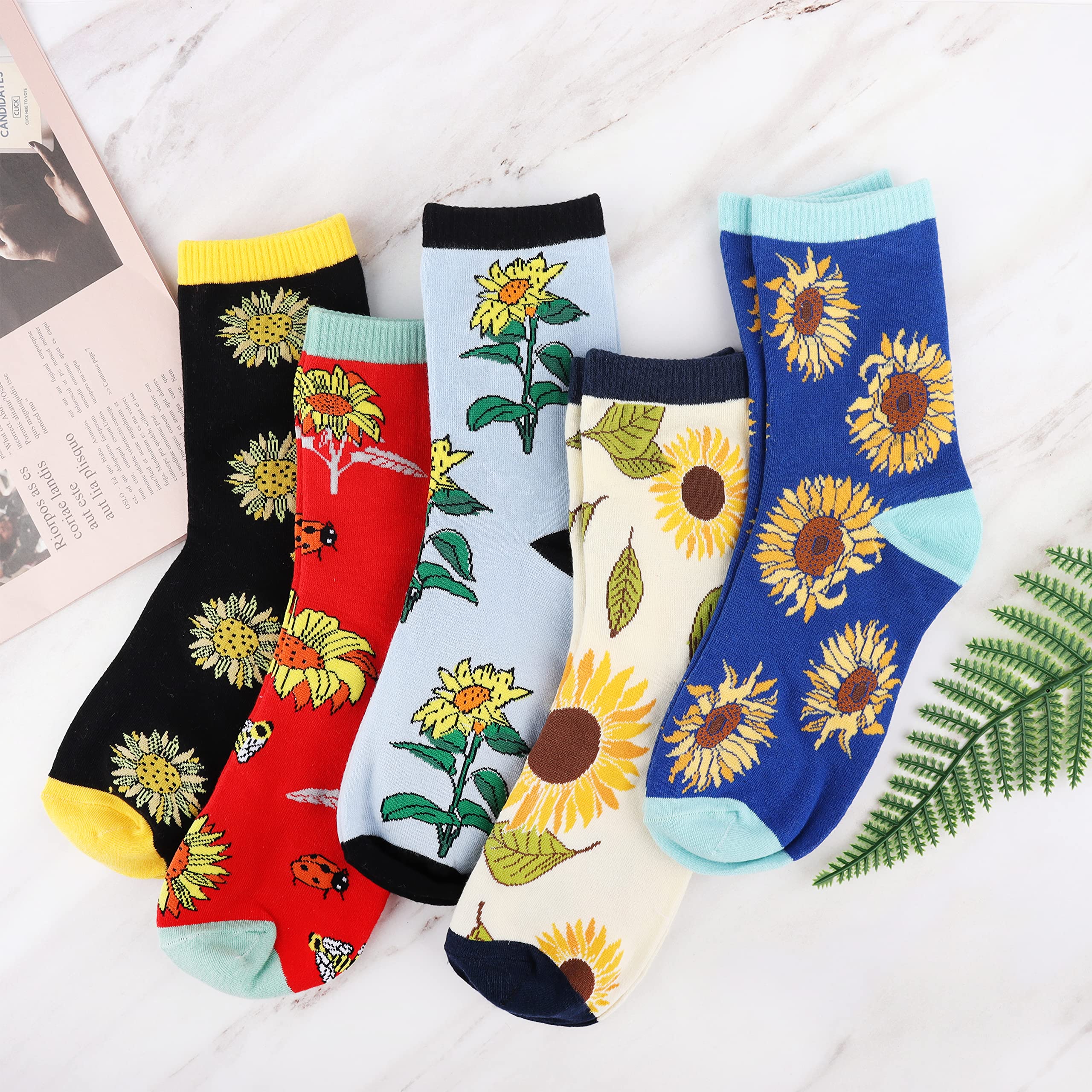 Jeasona Women's Cute Socks Funny Christmas Birthday Gifts for Women Mom Teenage Girls