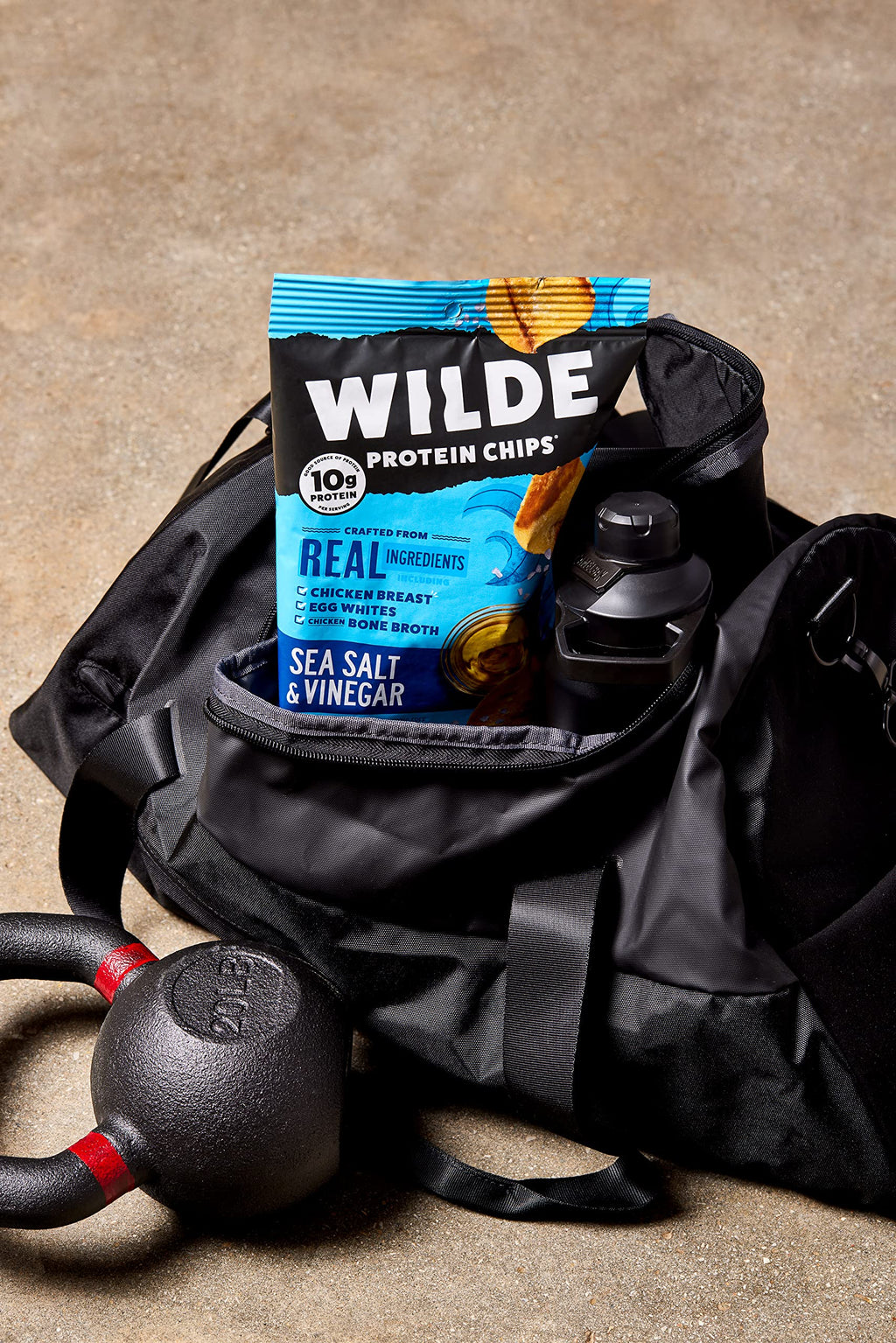 WILDE Protein Chips Barbeque, Thin and Crispy High Protein Snacks, Keto Friendly, Low Carb Chips, Real Ingredients, 1.34oz (Pack of 8)