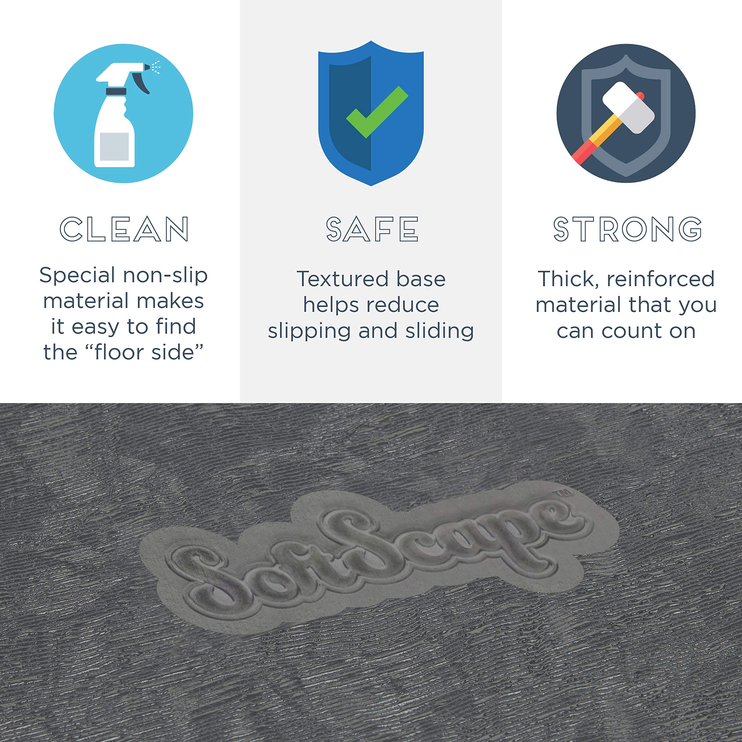 Factory Direct Partners SoftScape 15 inch Square Classroom Floor Cushions with Handles; Flexible Seating for Daycare, Preschool, Playroom; 2 inch Thick Deluxe Foam (6-Piece) - Assorted, 12228-AS