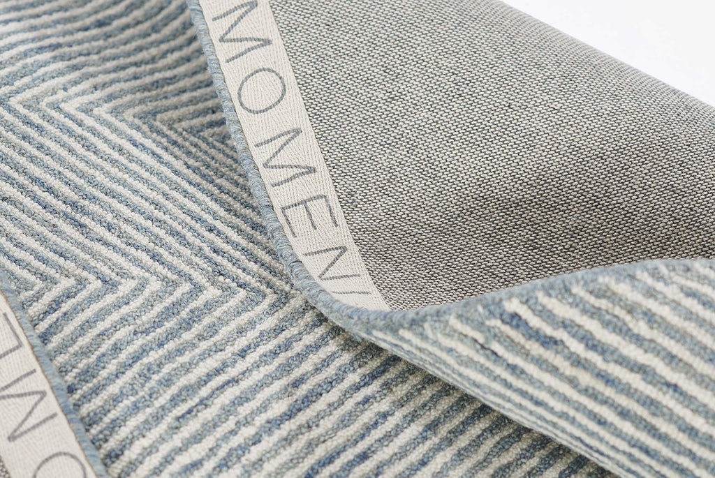 Momeni Charles Wool Hand Tufted Contemporary Indoor Area Rug, Blue, 2' X 3'
