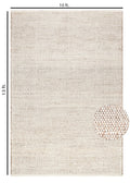 FRELISH DECOR Handwoven Jute Cotton Area Rug- Natural Yarn- Contemporary Farmhouse Decor- Rustic Nautical Rugs for Bedroom Living Room/Entryway Doormat (2'x3')