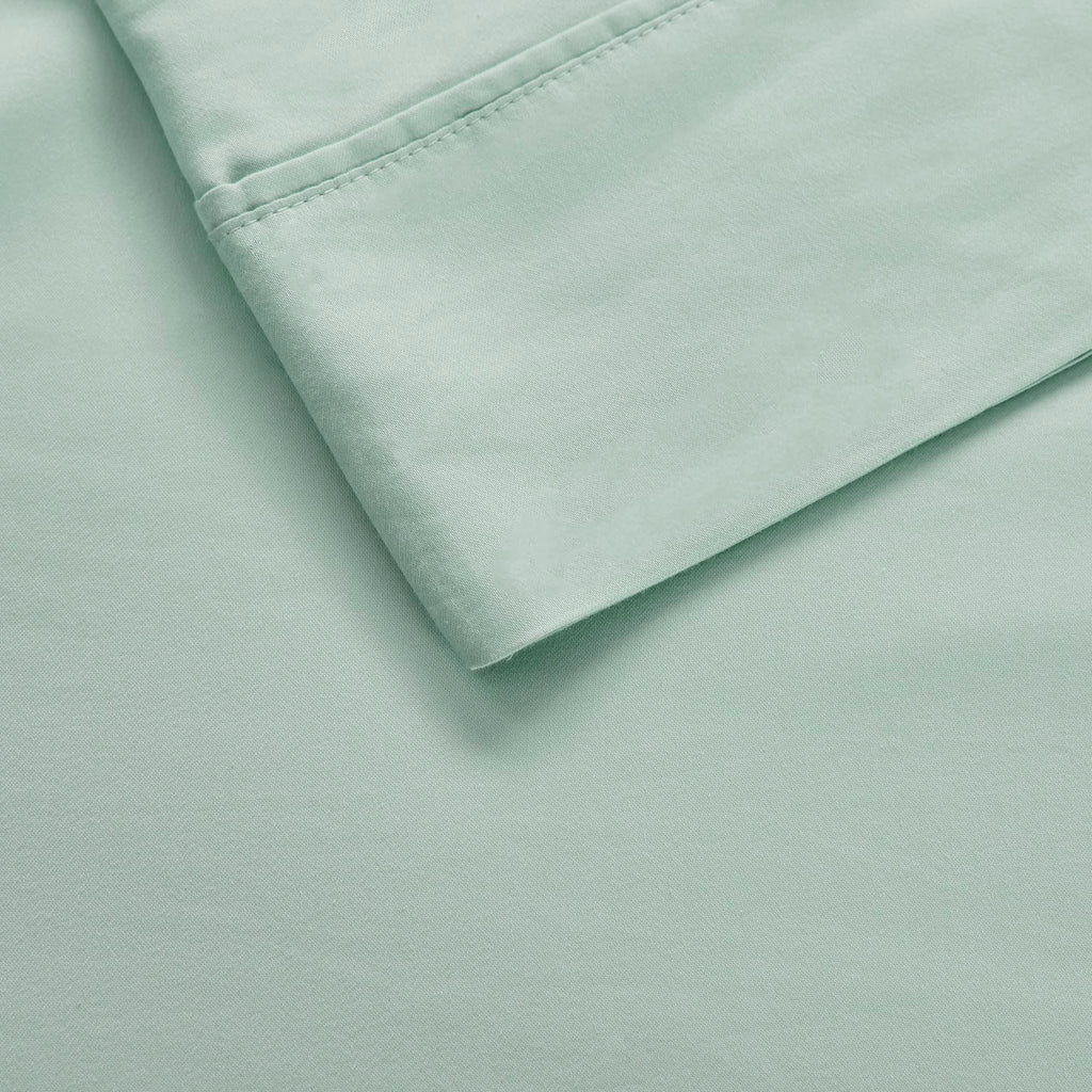 Beautyrest 1000 Thread Count, Solid Color Sheet Set, Elastic Deep Pocket, All Season, Breathable, HeiQ Smart Temperature, Soft Cotton Blend Bedding, Matching Pillowcase, King Ivory 4 Piece