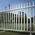 3.5ft H x 7.6ft W (1 Panel) Freestanding Zippity Lightweight Portable Fence Kit, White Vinyl Picket Panel, Portable Outdoor & Indoor Barrier for Temporary Events, Easy Install for Backyard ZP19026