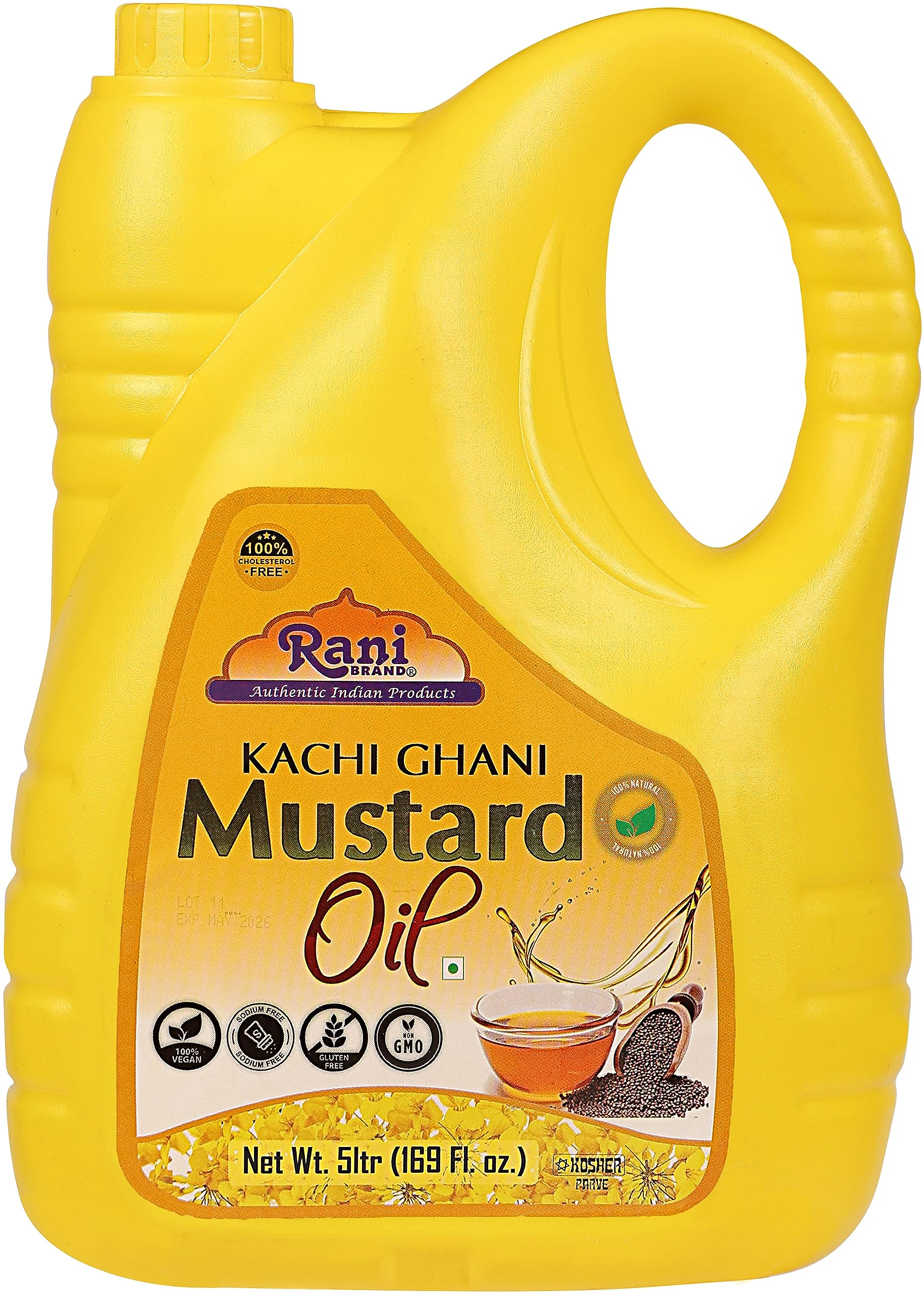 Rani Premium Oils Combo Set of 3 - Peanut Oil, Mustard Oil, Sesame Oil 16.9 Ounce (500ml) ~ Cold Pressed | 100% Natural | Kosher | NON-GMO | Vegan | Gluten Free