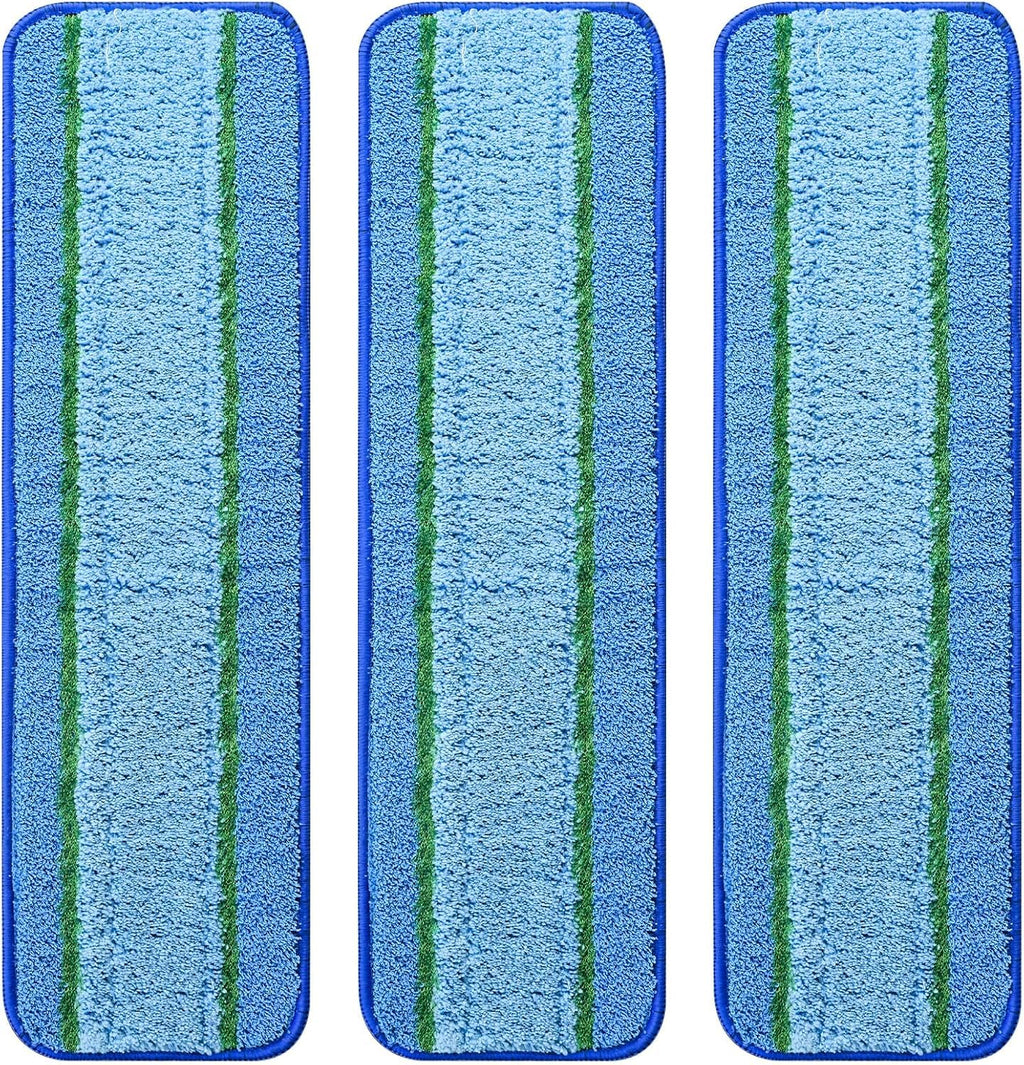 3 Pack Deep Clean Pads for Bona Family of Mops | Washable & Reusable Microfiber Cleaning Pad for Hardwood and Multi-Surface