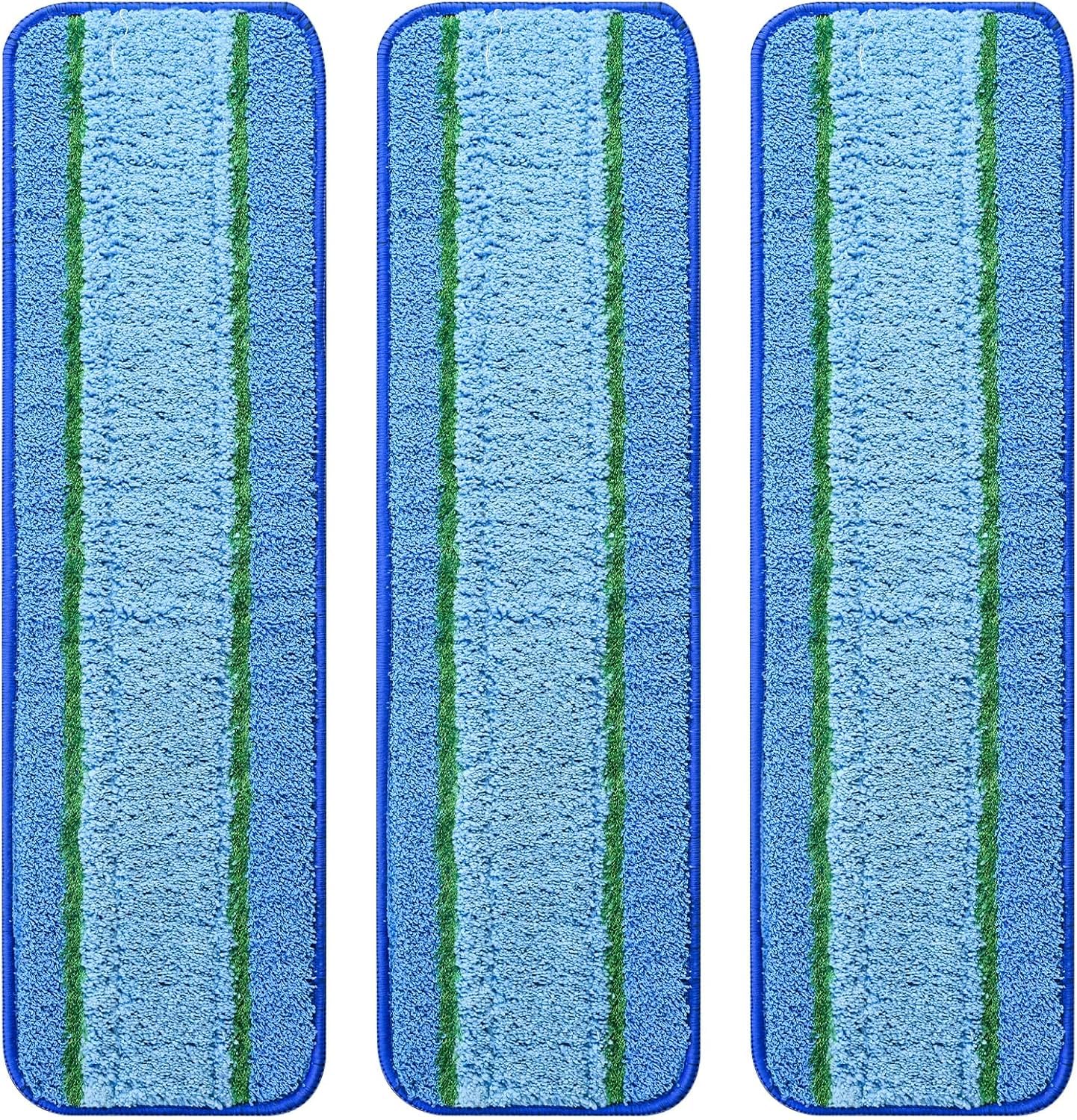 3 Pack Deep Clean Pads for Bona Family of Mops | Washable & Reusable Microfiber Cleaning Pad for Hardwood and Multi-Surface