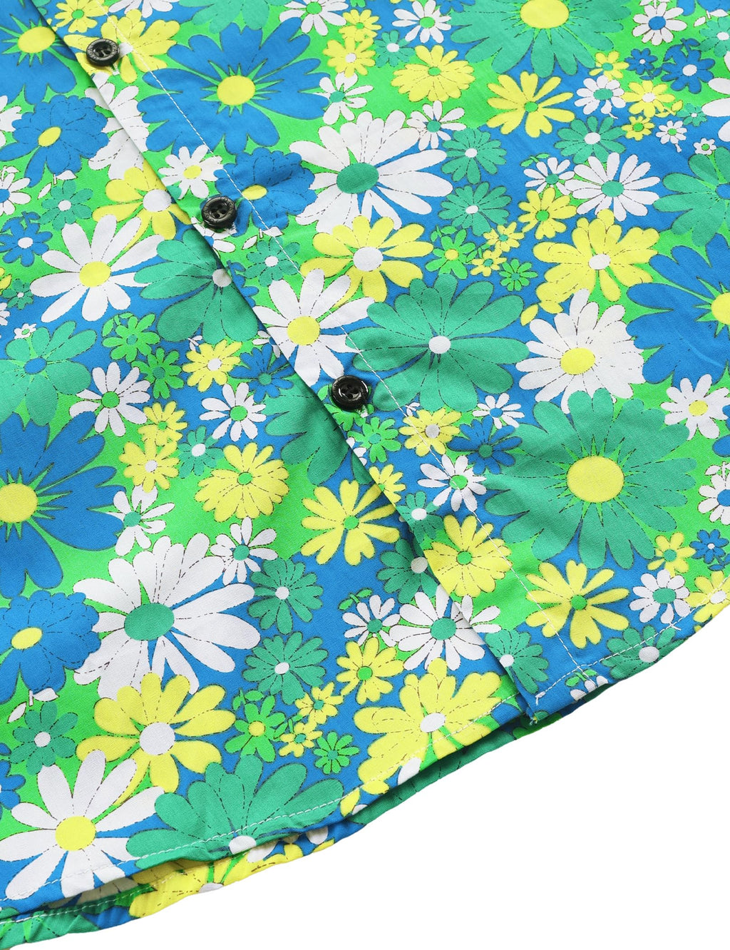 JOGAL Men's Flower Casual Short Sleeve Aloha Hawaiian Shirt