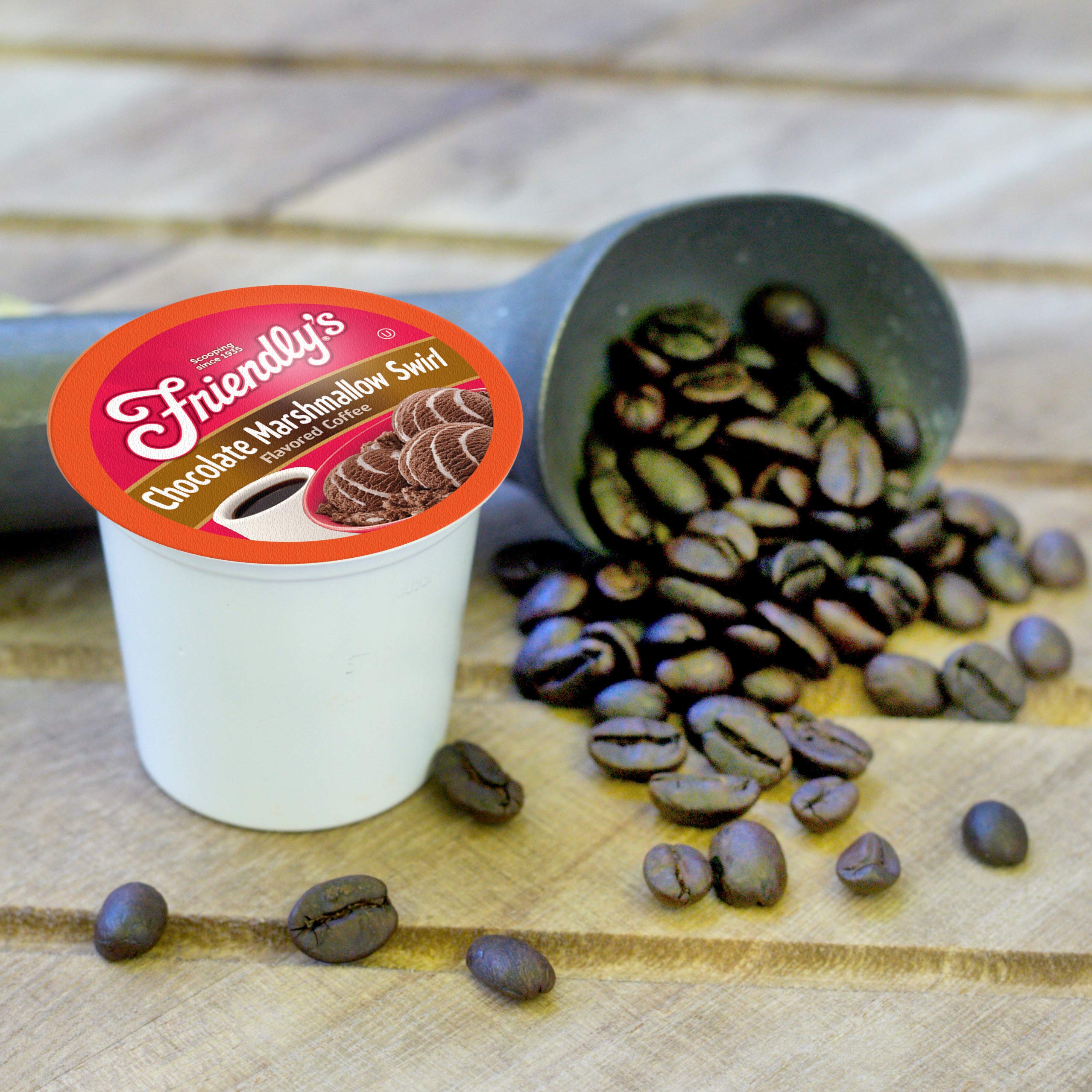 Friendly's Coffee Pods Assorted Flavored Ice Cream Variety Pack Compatible with Keurig K Cup Brewers, Assorted Variety Pack, 40 Count (Pack of 1)