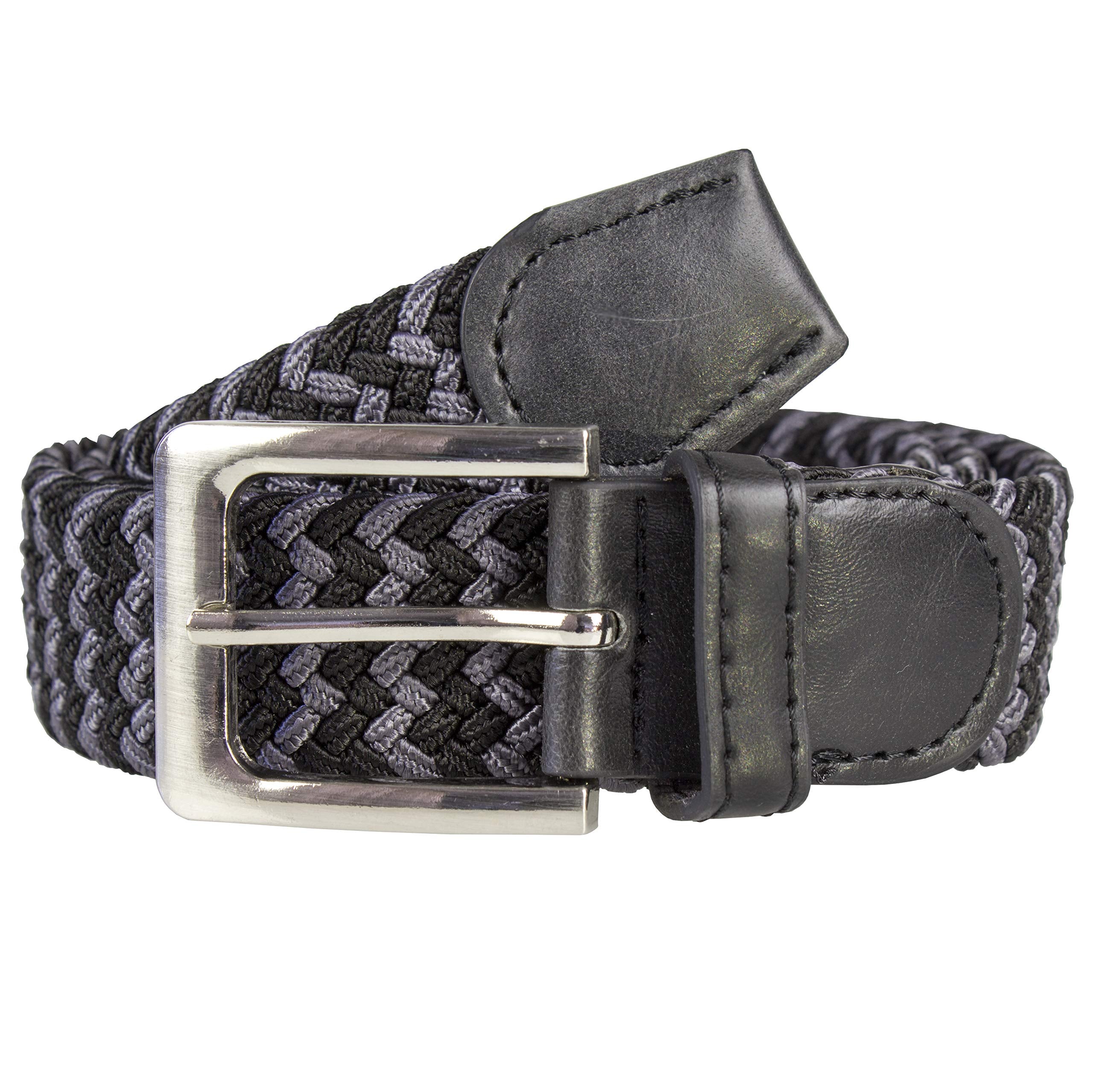 Gelante Canvas Elastic Fabric Woven Stretch Multicolored Braided Belts