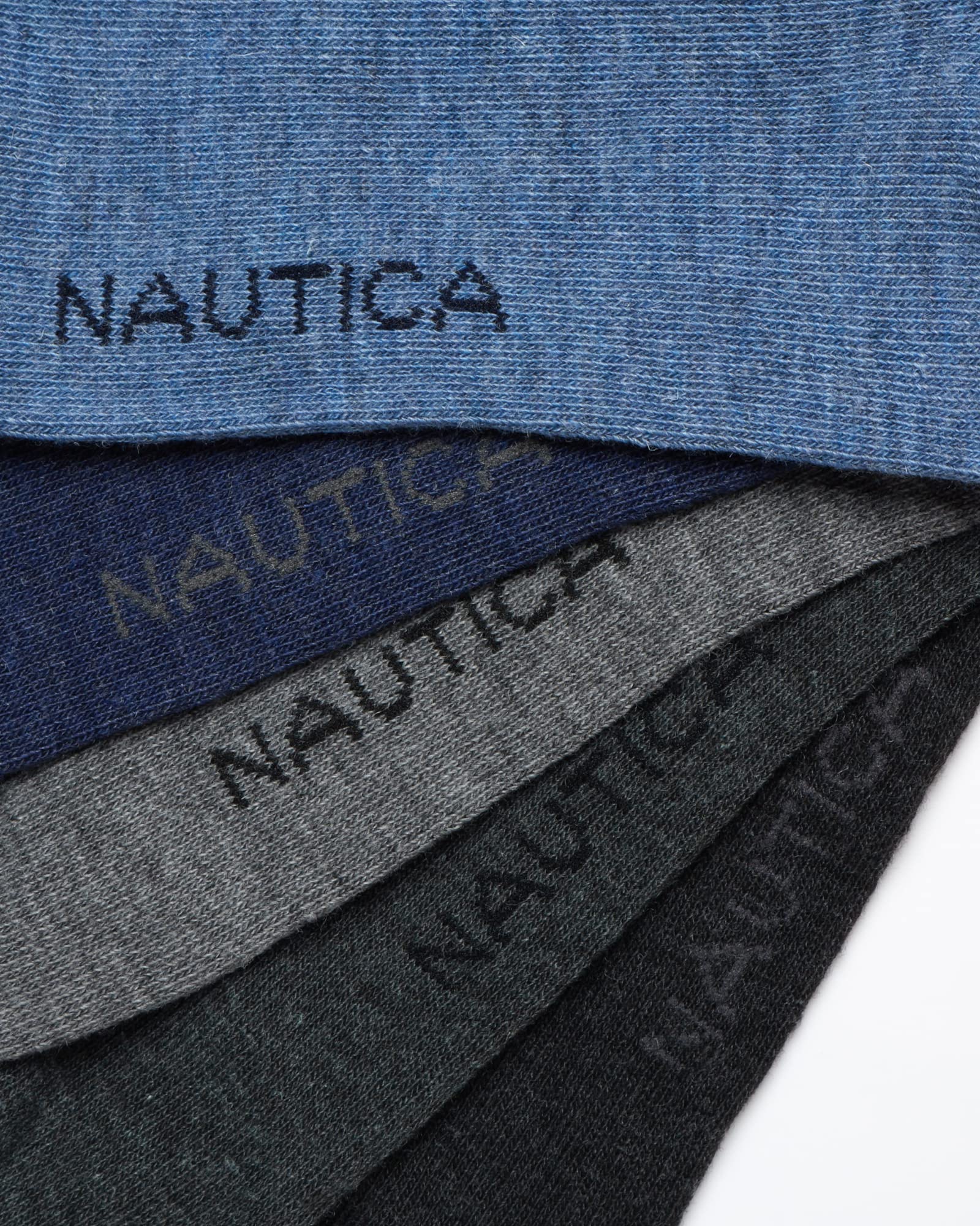 Nautica Mens Dress Socks - 5 Pack Breathable Comfort Stretch Crew-Length Work Socks for Men for Business Formal Wear (6-12.5)