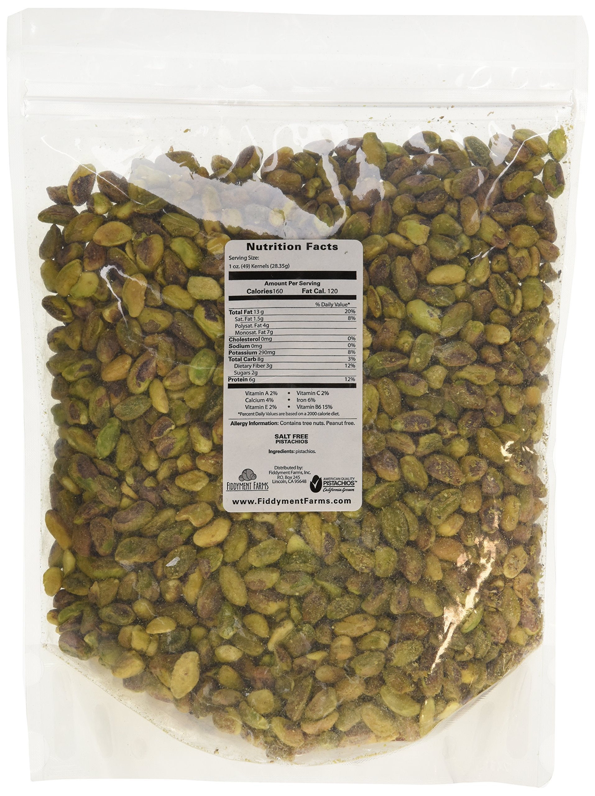 Fiddyment Farms 1 Lb Unsalted Pistachio Kernels
