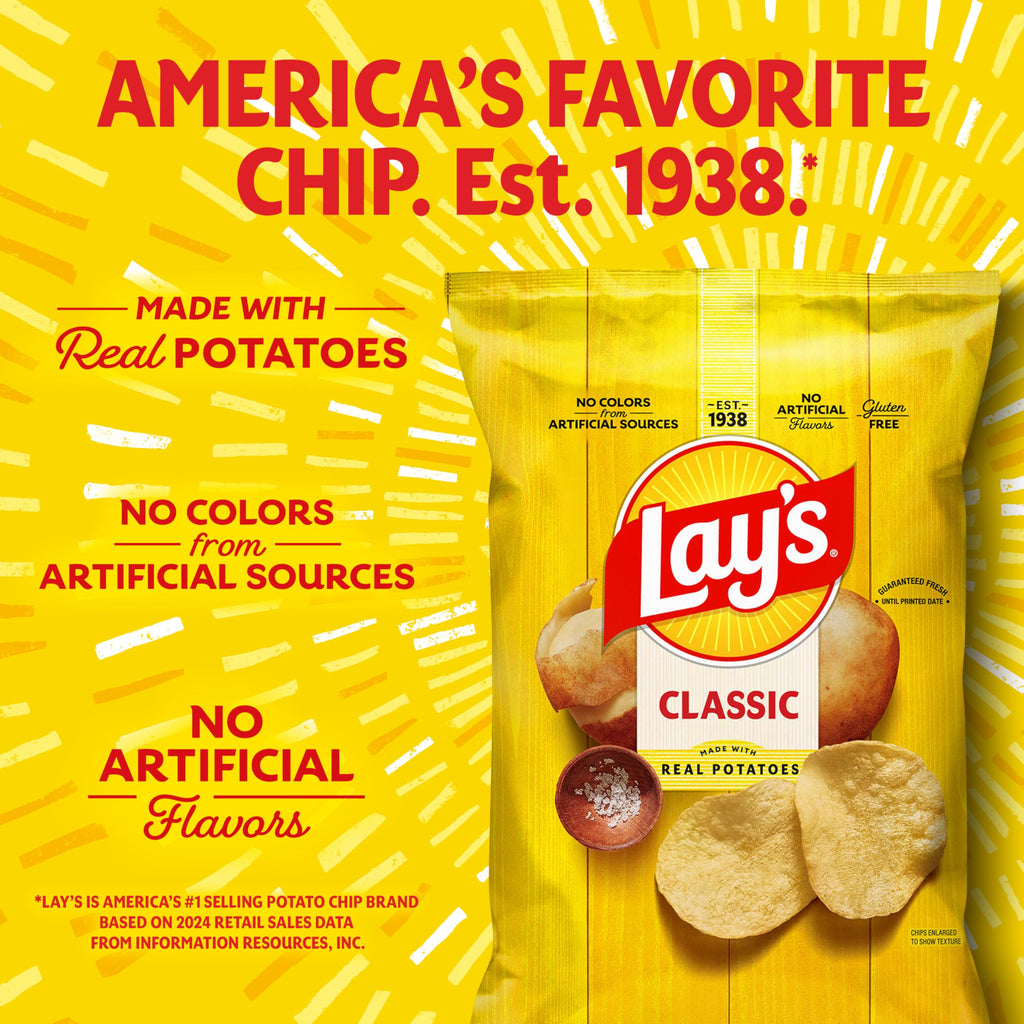 Lay's Barbecue Flavored Potato Chips, 12.5 Oz