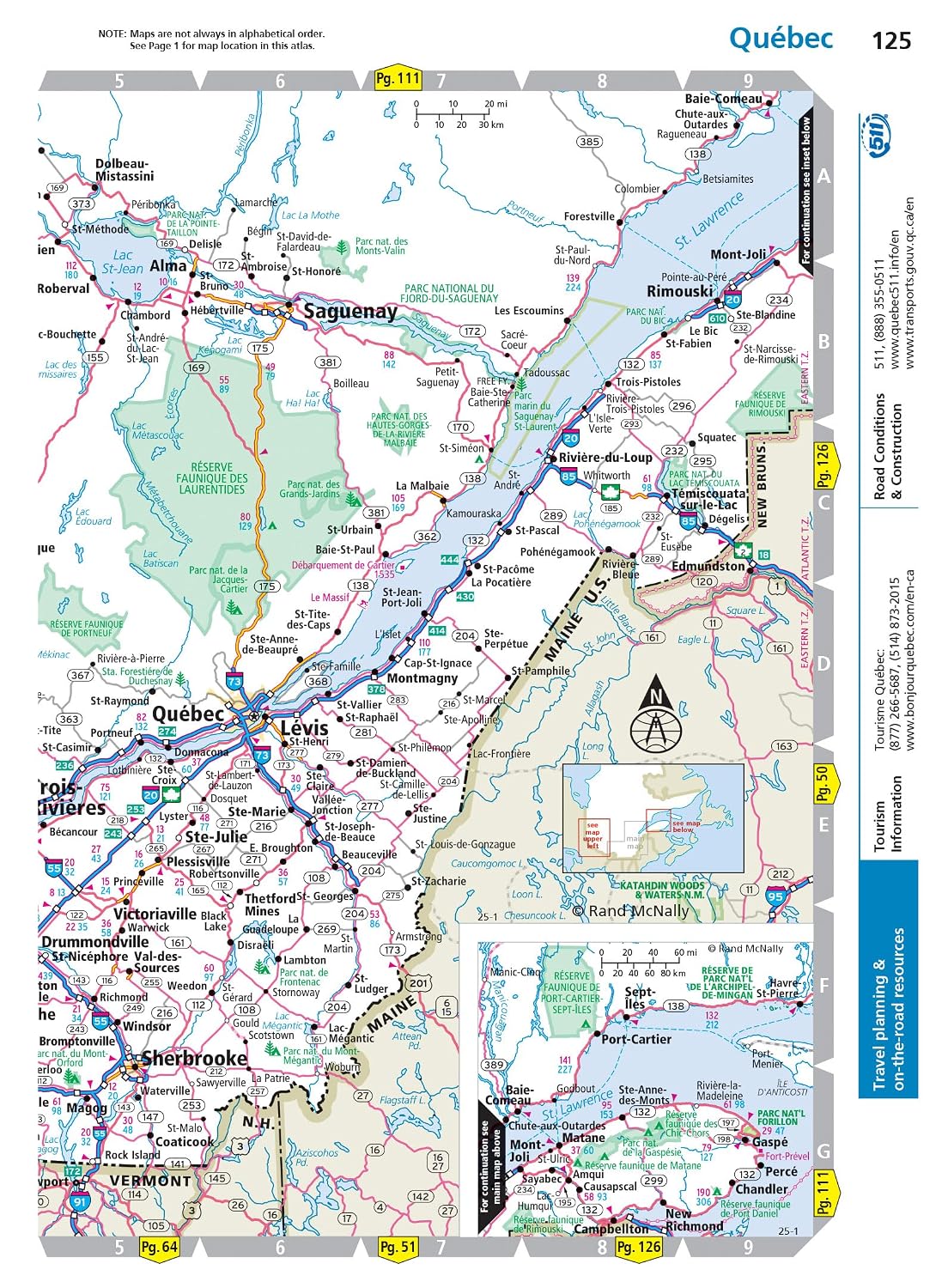 Rand McNally Road Atlas 2025: United States, Canada, Mexico Easy to Read Large Print Maps