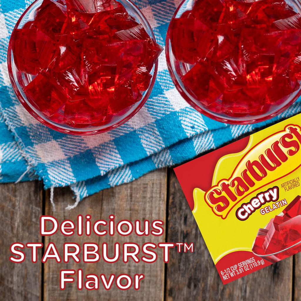 Starburst Gelatin – Blue Raspberry, 3.91 Ounce Box (Pack of 12)