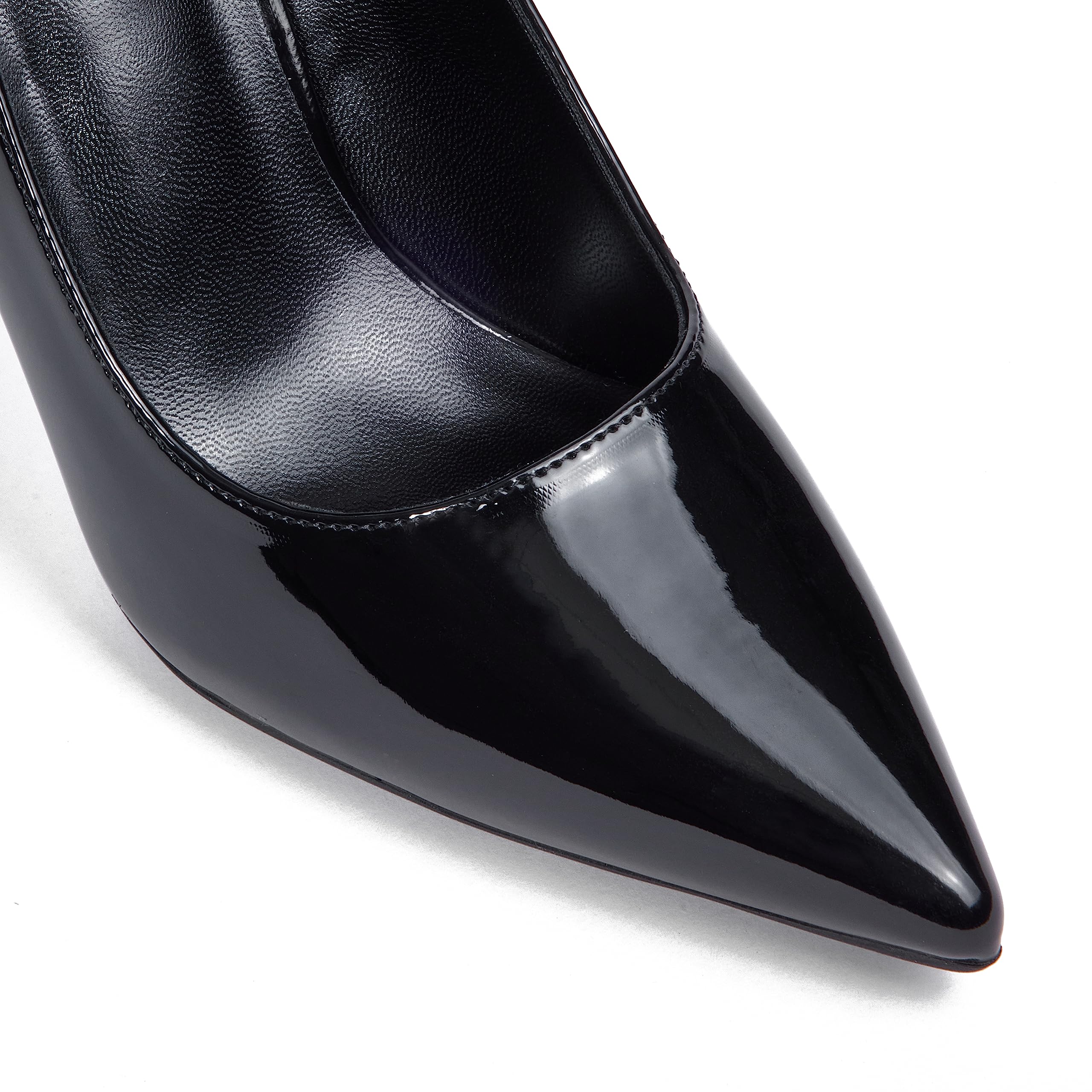 Elisabet Tang High Heels, Womens Pointed Toe Slip on Stilettos Party Wedding Pumps Basic Shoes