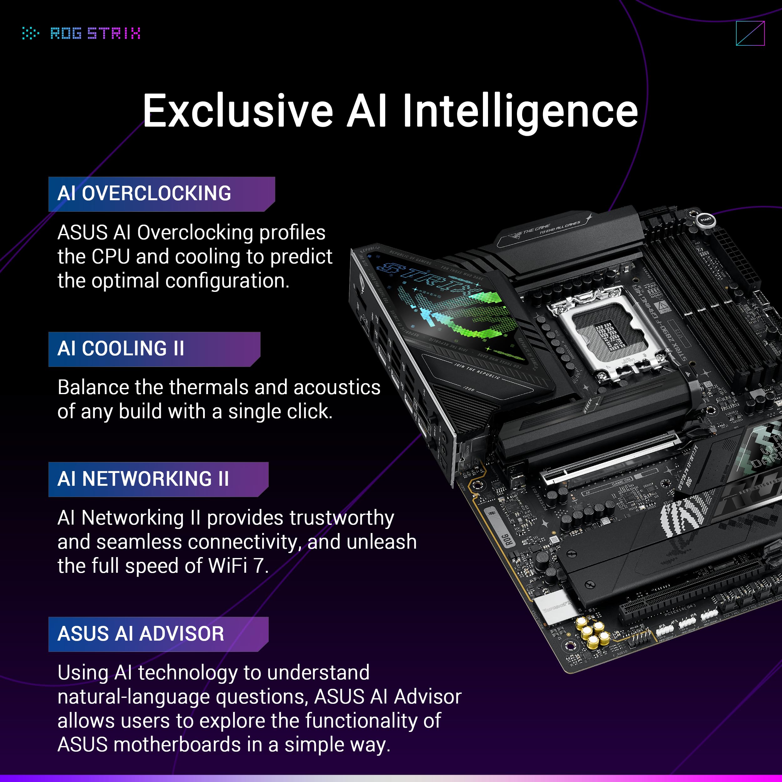ASUS ROG Strix Z790-E Gaming WiFi 6E LGA 1700(Intel 14th,13th&12th Gen) ATX gaming motherboard(PCIe 5.0, DDR5,18+1 power stages,2.5 Gb LAN,Thunderbolt 4,5xM.2, 1xPCIe 5.0 M.2,Front panel USB 3.2 port)