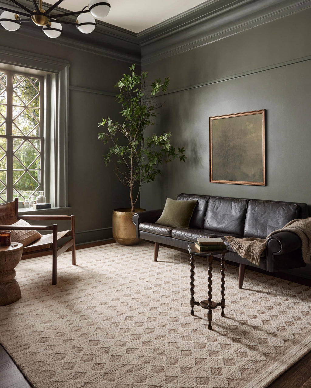 Loloi Magnolia Home by Joanna Gaines Rae Collection RAE-02 Charcoal/Mist 2'-3" x 3'-9" Accent Rug