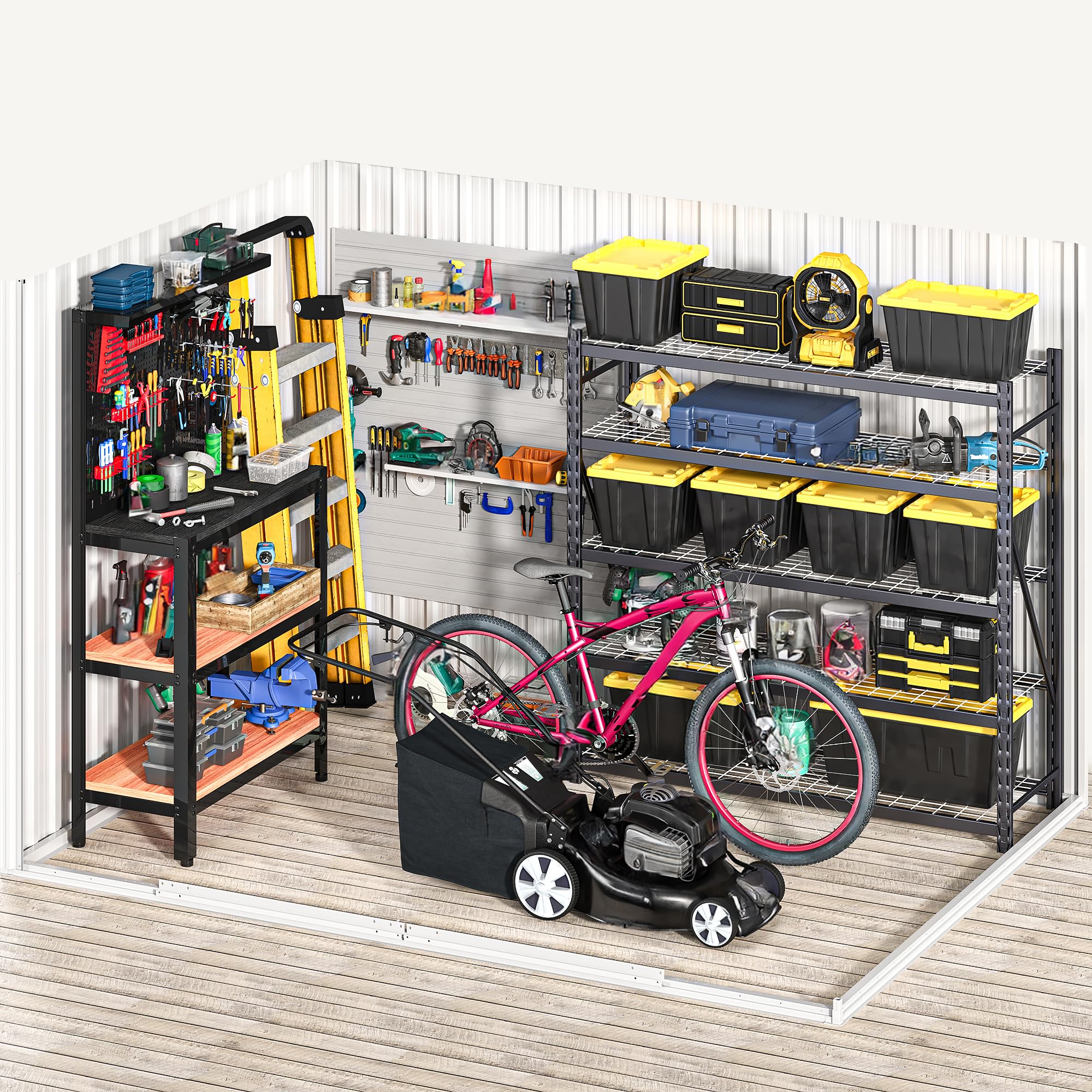 DWVO 6x4ft Outdoor Storage Shed, Lockable Metal Tool Storage Sheds, Waterproof Garden Sheds with Vents for Backyard, Patio, Garage, Lawn, Dark Gray