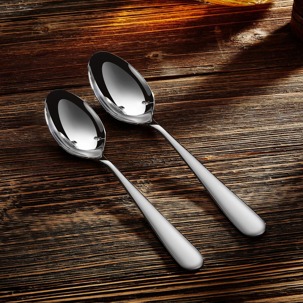 KEAWELL Premium Louise Spoons Set, Set of 4, 18/10 Stainless Steel, Exceptional mirror finish, Dishwasher Safe (5.6" Small Spoon)