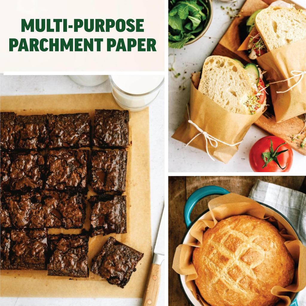 Zenlogy 6x6 Parchment Paper Squares (200 sheets) - Unbleached, Non-stick, Pre-cut Parchment Paper Ideal for Candy Wrappers, Dessert Paper Liners, Freezing and Storing, Separating, and Diamond Painting