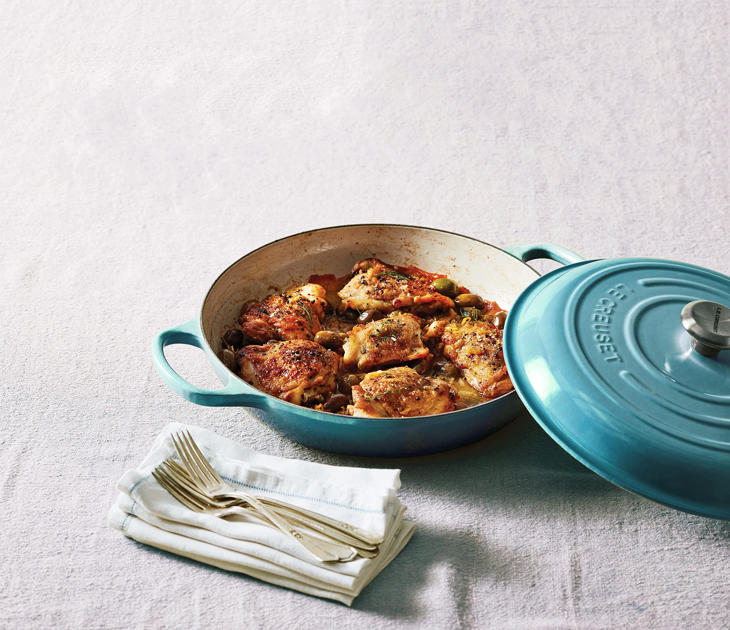 Le Creuset Enameled Cast Iron Signature Braiser, 3.5 qt., Artichaut