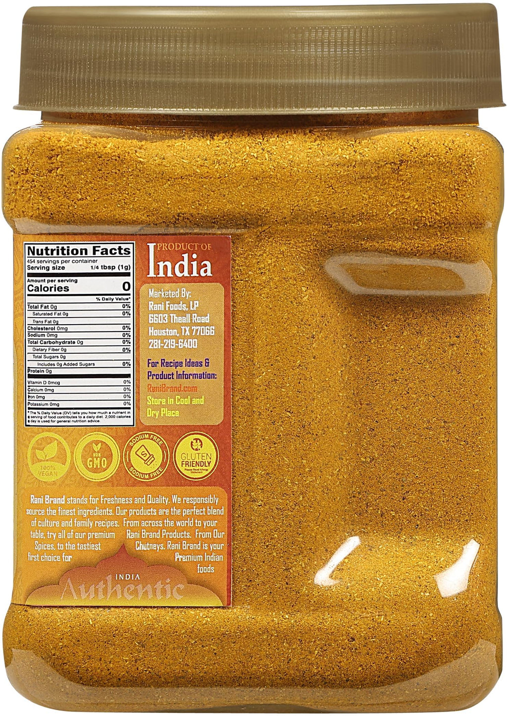 Rani Curry Powder Mild (10-Spice Authentic Indian Blend) 3oz (85g) PET Jar ~ All Natural | Salt-Free | NO Chili or Peppers | Vegan | No Colors | Gluten Friendly | NON-GMO | Kosher | Indian Origin