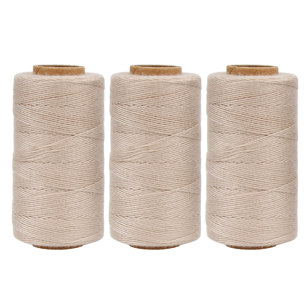 Lusecarl Polyester Thread 110 Yards Each Spool for Hair Extensions 3 Rolls Hair Weave Sewing Threads for Hand Sewing, Hair Extensions, Making Wigs DIY (3 Thread, Black)