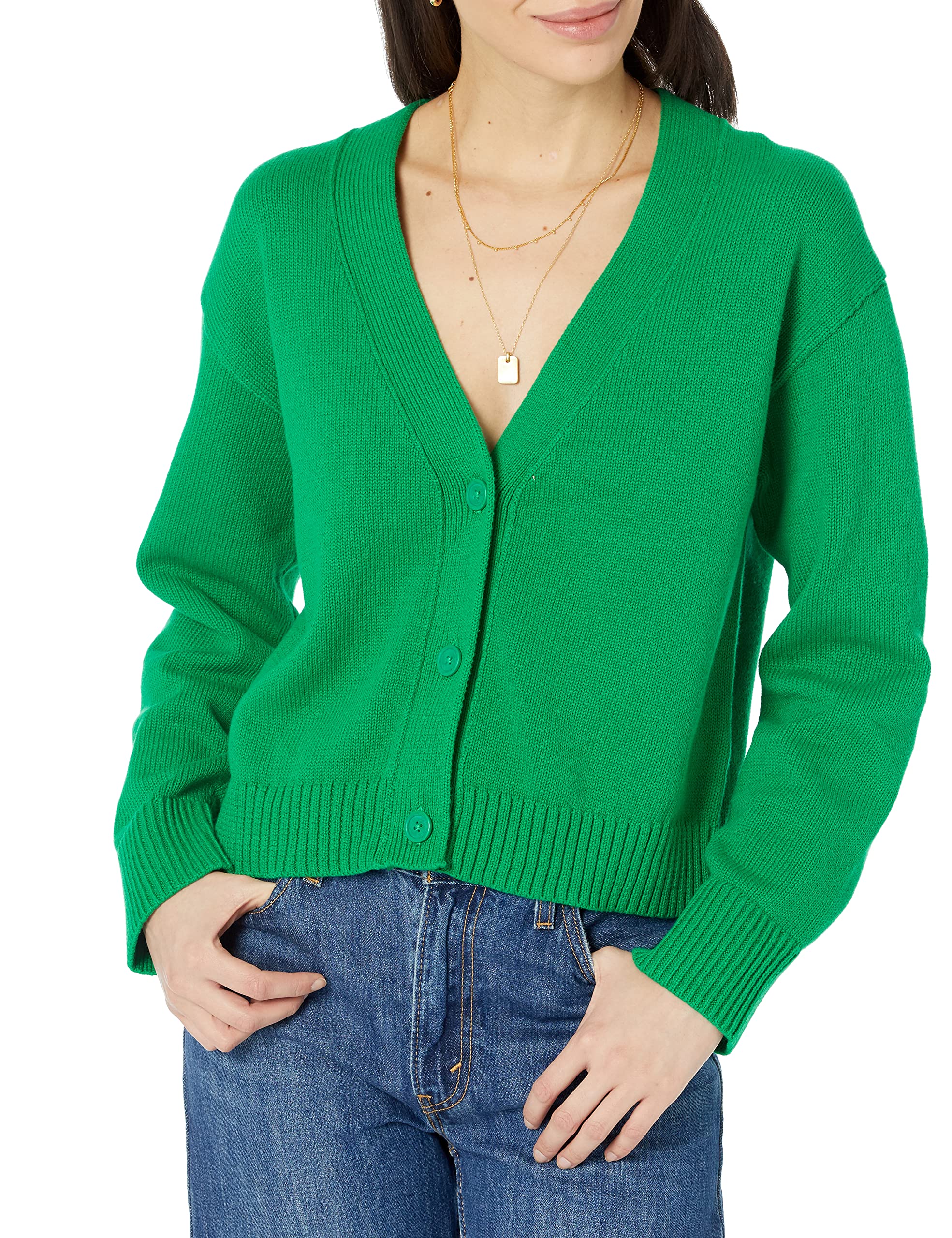 Amazon Essentials Women's Relaxed Fit Midweight Cardigan Sweater