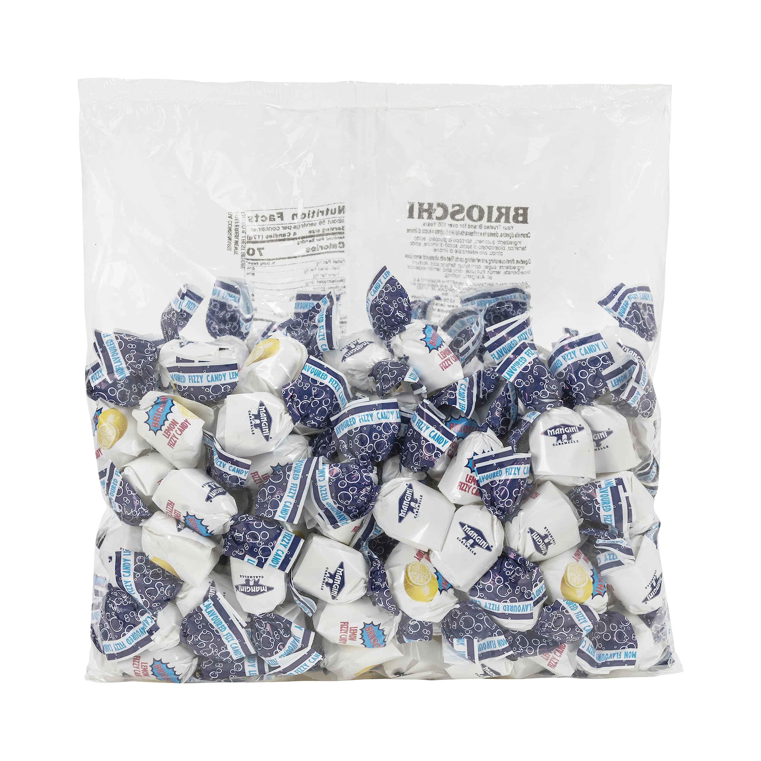Brioschi Lemon Flavored Effervescent Fizzy Digestive Italian Candies (5.29 oz)