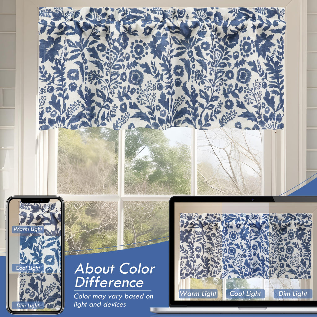 DriftAway Julia Lined Valance Double Layer Thermal Insulated Room Darkening Blackout Valances 3 Inch Rod Pocket Window Valance for Bathroom Living Room 52 Inch by 18 Inch Blush