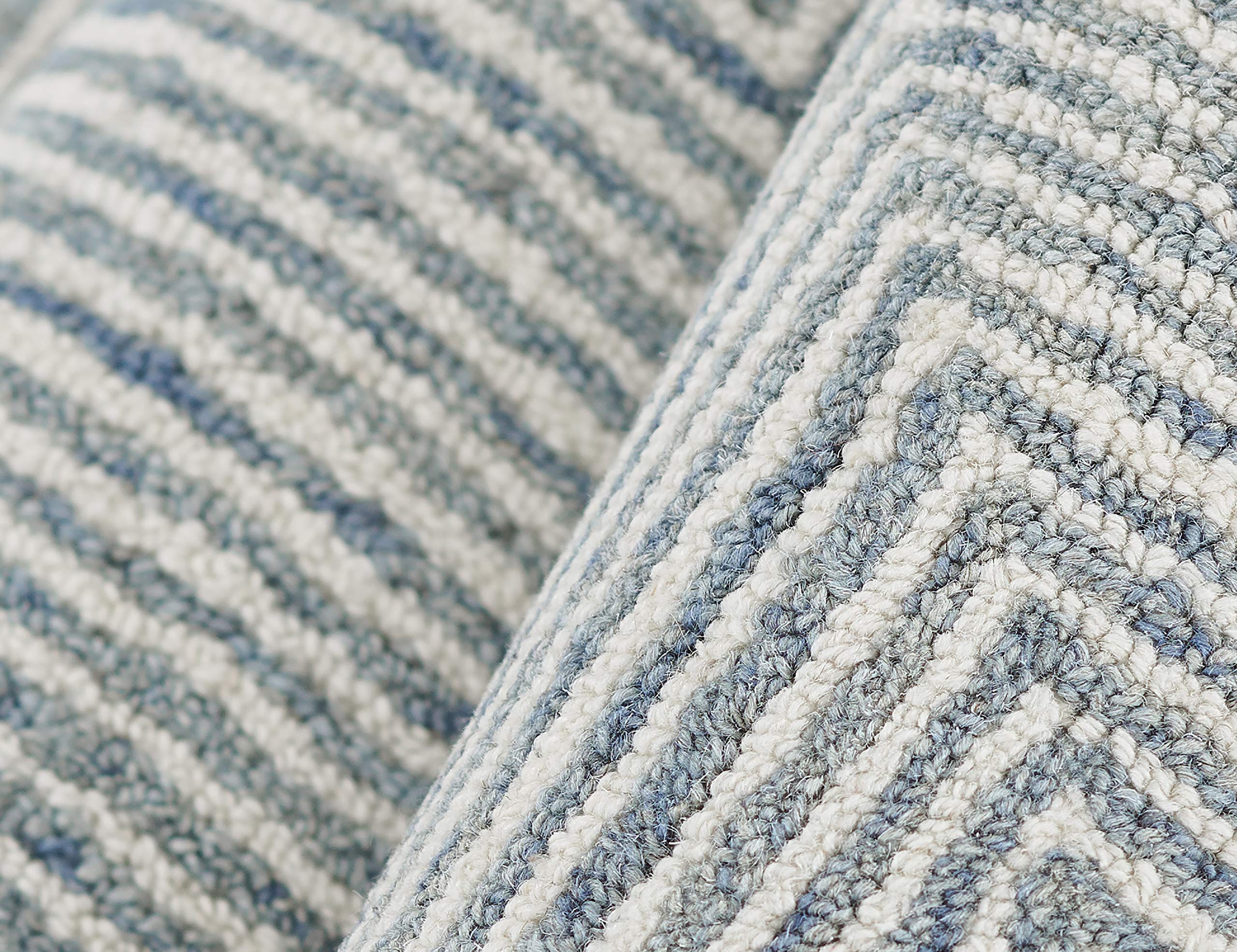Momeni Charles Wool Hand Tufted Contemporary Indoor Area Rug, Blue, 2' X 3'