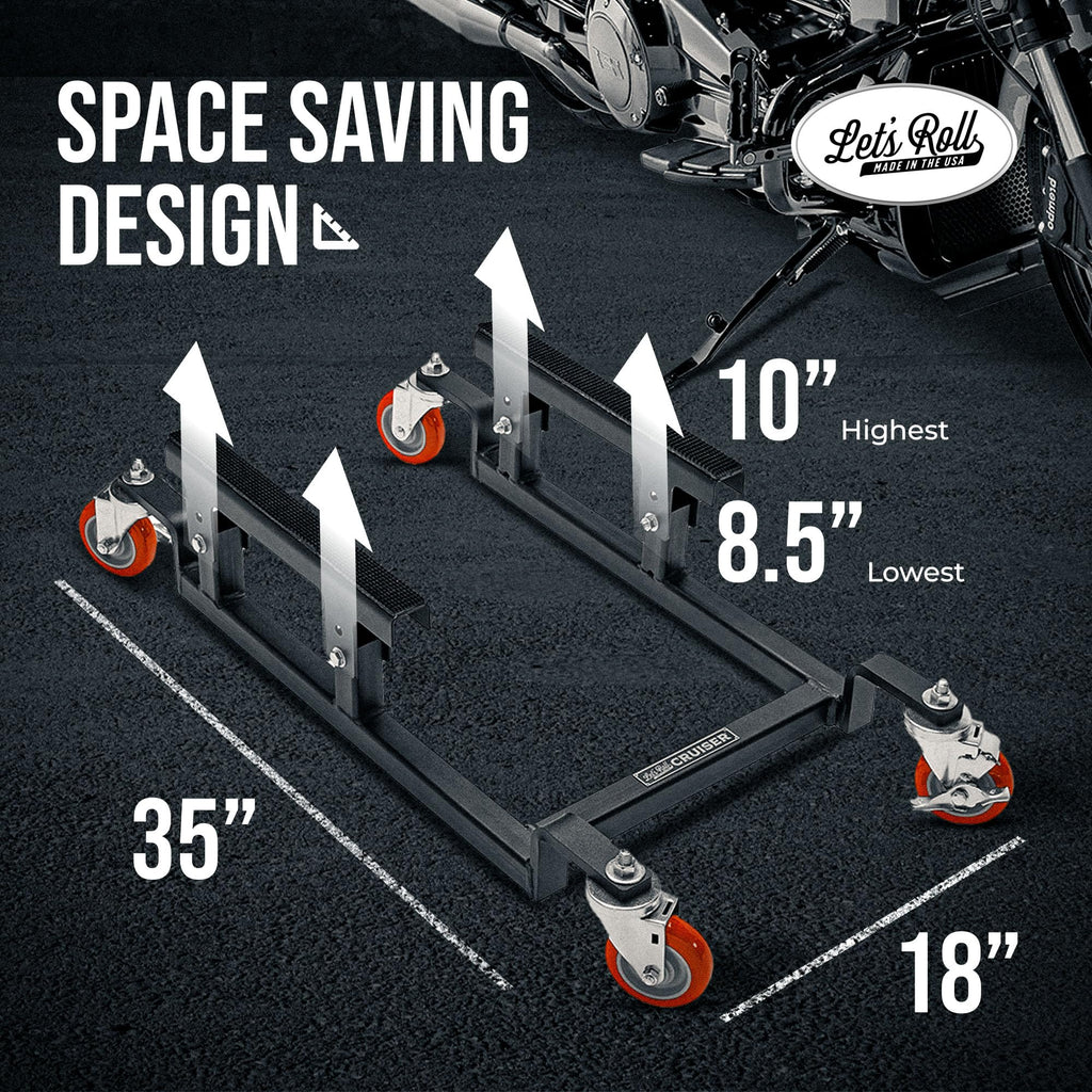 Dolly, Apexx Pro Lift Jack, & Wall Rack
