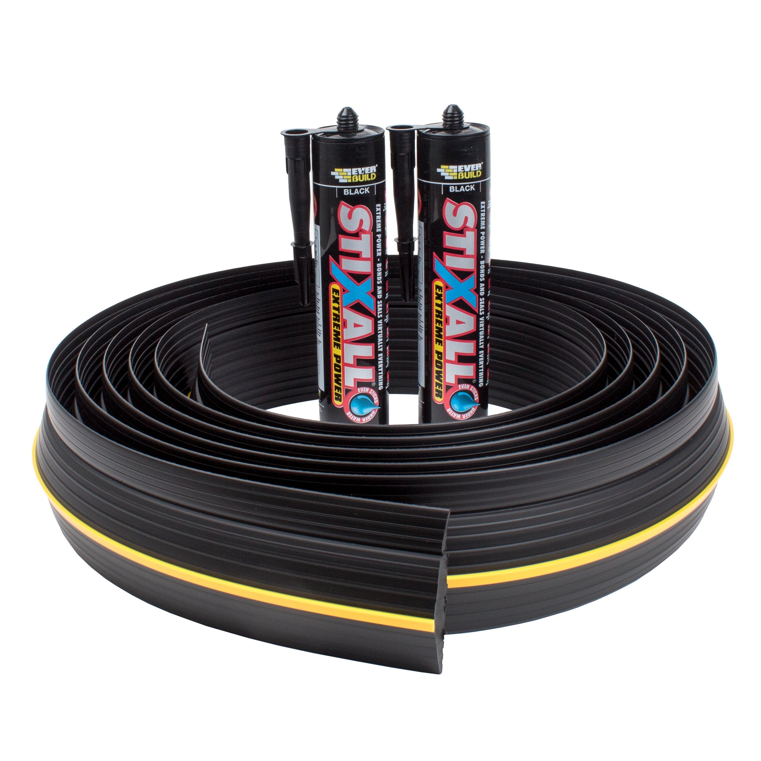 8'5"/2.6m Weather Defender® Original | Ultimate Garage Door Threshold Seal Kit with Adhesive & Garage Door Bottom Weather Stripping