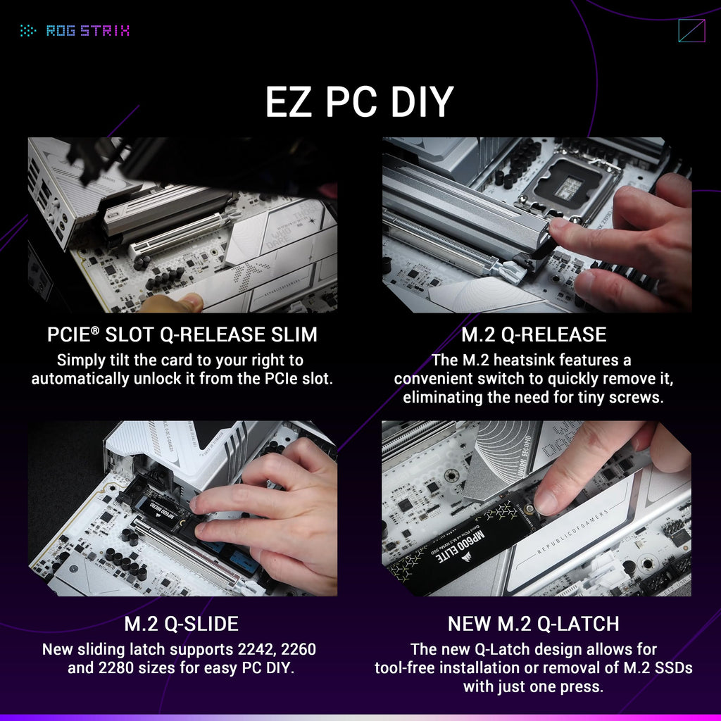 ASUS ROG Strix Z790-E Gaming WiFi 6E LGA 1700(Intel 14th,13th&12th Gen) ATX gaming motherboard(PCIe 5.0, DDR5,18+1 power stages,2.5 Gb LAN,Thunderbolt 4,5xM.2, 1xPCIe 5.0 M.2,Front panel USB 3.2 port)