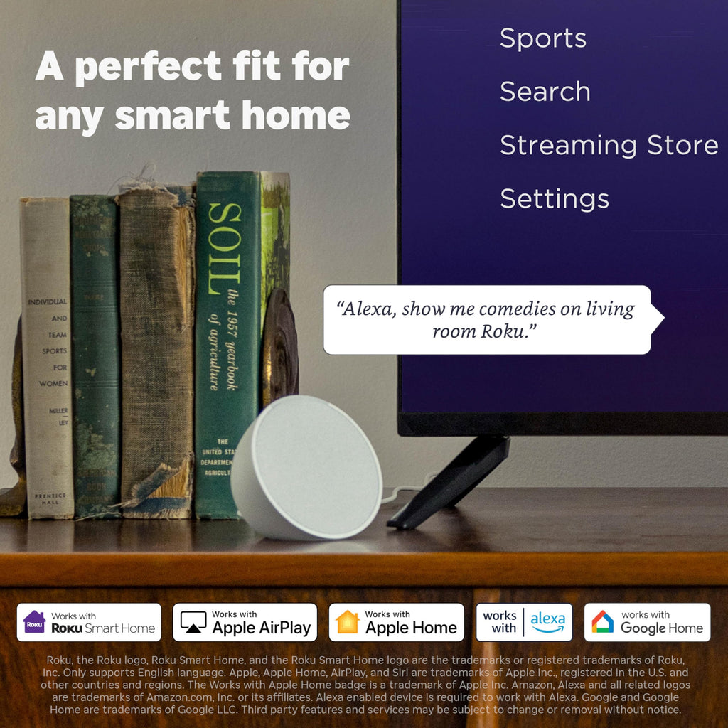 Roku Smart TV – 55-Inch Plus Series, Mini-LED TV – RokuTV with Enhanced Voice Remote – Flat Screen 4K QLED Television with Dolby Vision & Wi-Fi for Streaming Live Local News, Sports