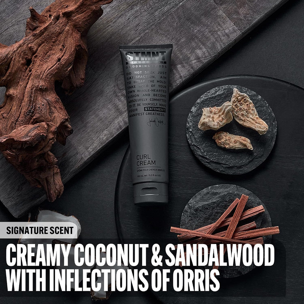 STMNT Grooming Goods Curl Cream | Enhances Curls | Texture Without Crispiness
