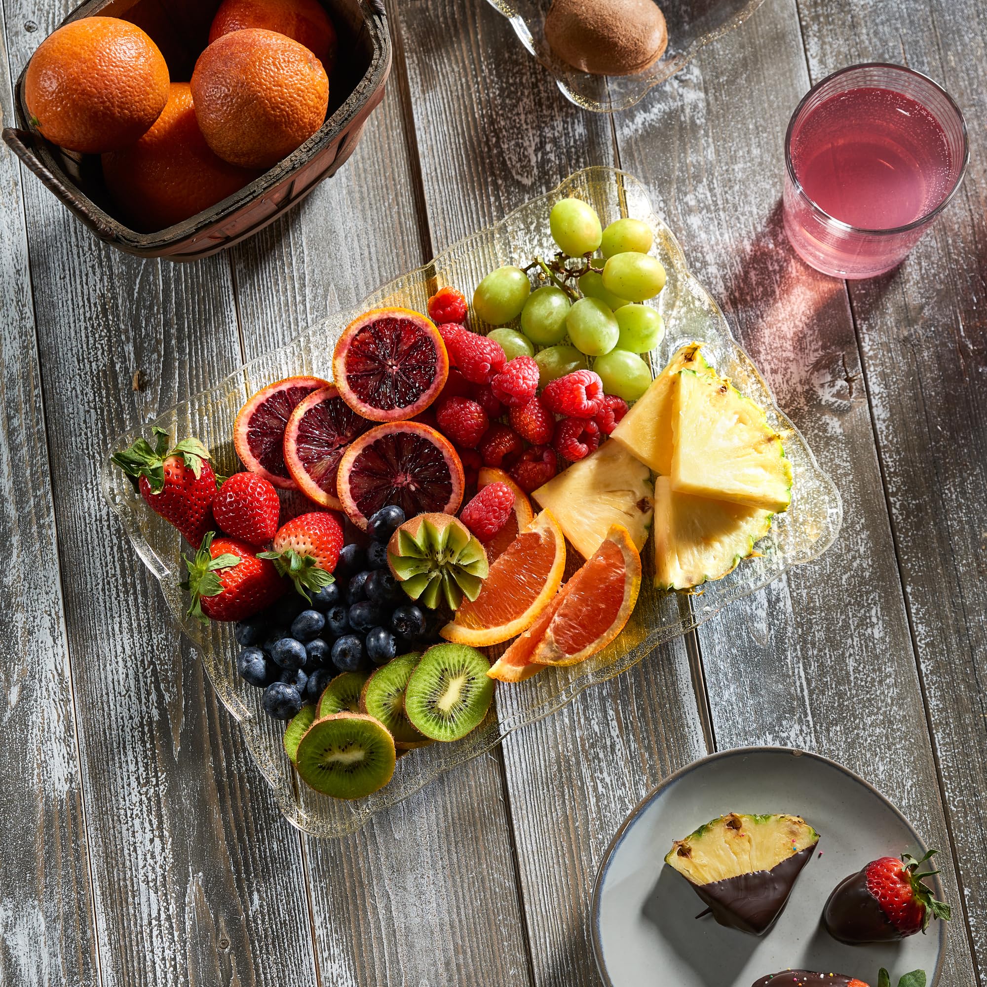 Plasticpro Plastic Serving Trays - Serving Platters Rectangle 9X13 Disposable Party Dish 4 Black Trays