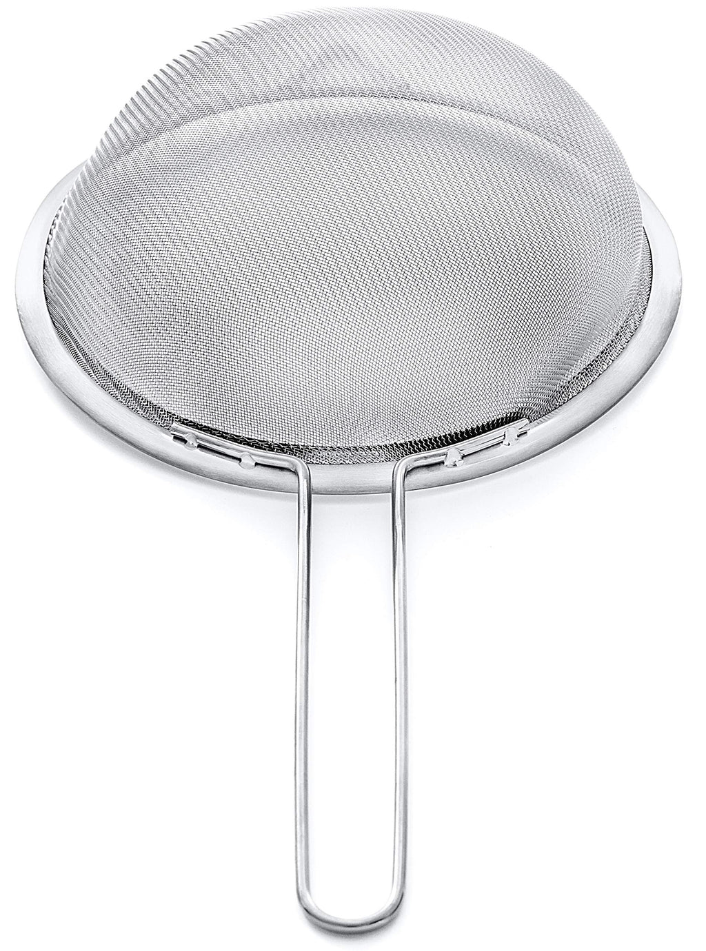 Strainer Set Fine Mesh – Premium 304 Stainless Steel (18/8) – 8″, 5.5″ and 3.3″ Sturdy Kitchen Strainers (Copper)