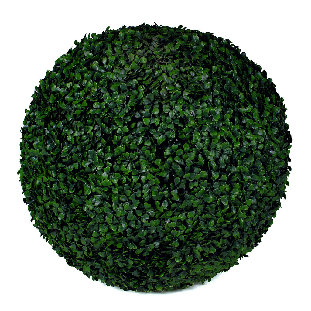 3rd Street Inn XL Baby's Breath Topiary Ball - Artificial Plant Set - Indoor/Outdoor Wedding Party Decor - Faux Foliage Garden Sphere - Tree and Bush Substitute (19")