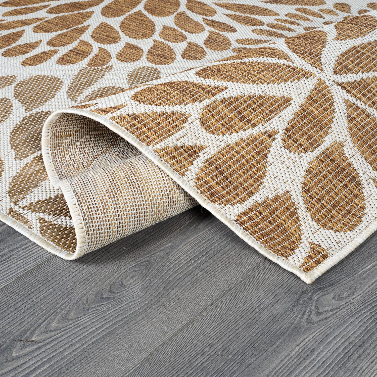 Beverly Rug Outdoor Rug 5x7 Modern Bordered Area Rugs for Indoor and Outdoor Patio Deck Porch Garden Waterproof Weather Sun Resistant Washable Outside Carpet (5 x 7 Beige)