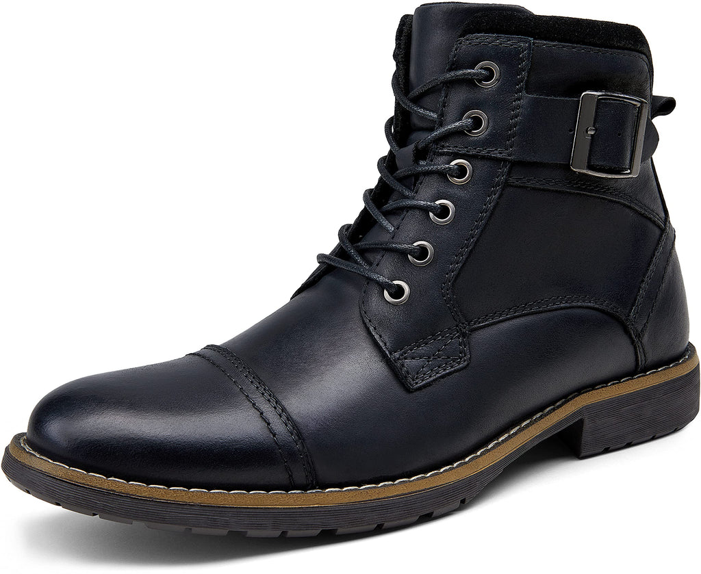 Vostey Men's Boots Boots for Men Casual Boots Motorcycle Combat Ankle Dress Boots Mens