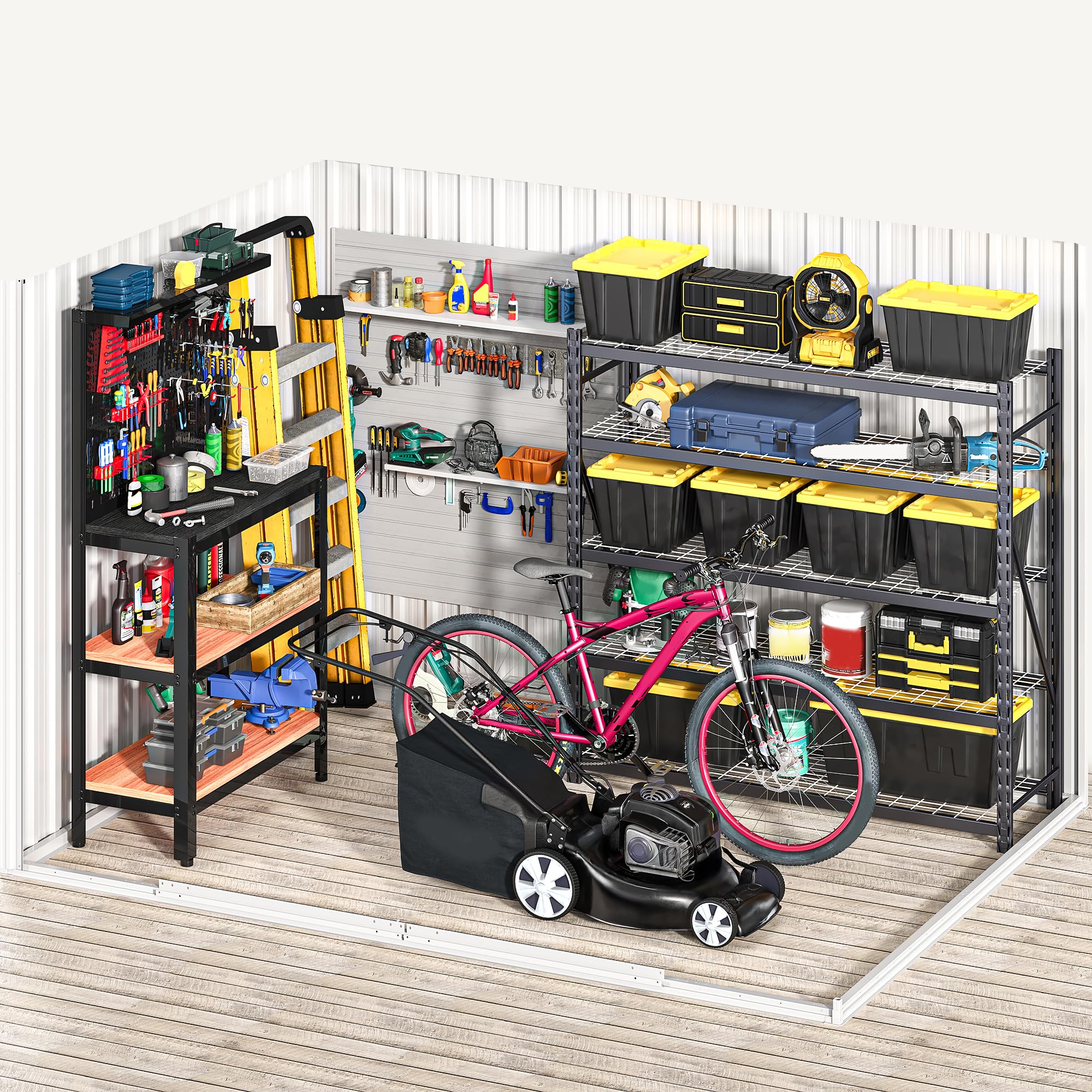 DWVO 6x4ft Outdoor Storage Shed, Lockable Metal Tool Storage Sheds, Waterproof Garden Sheds with Vents for Backyard, Patio, Garage, Lawn, Dark Gray
