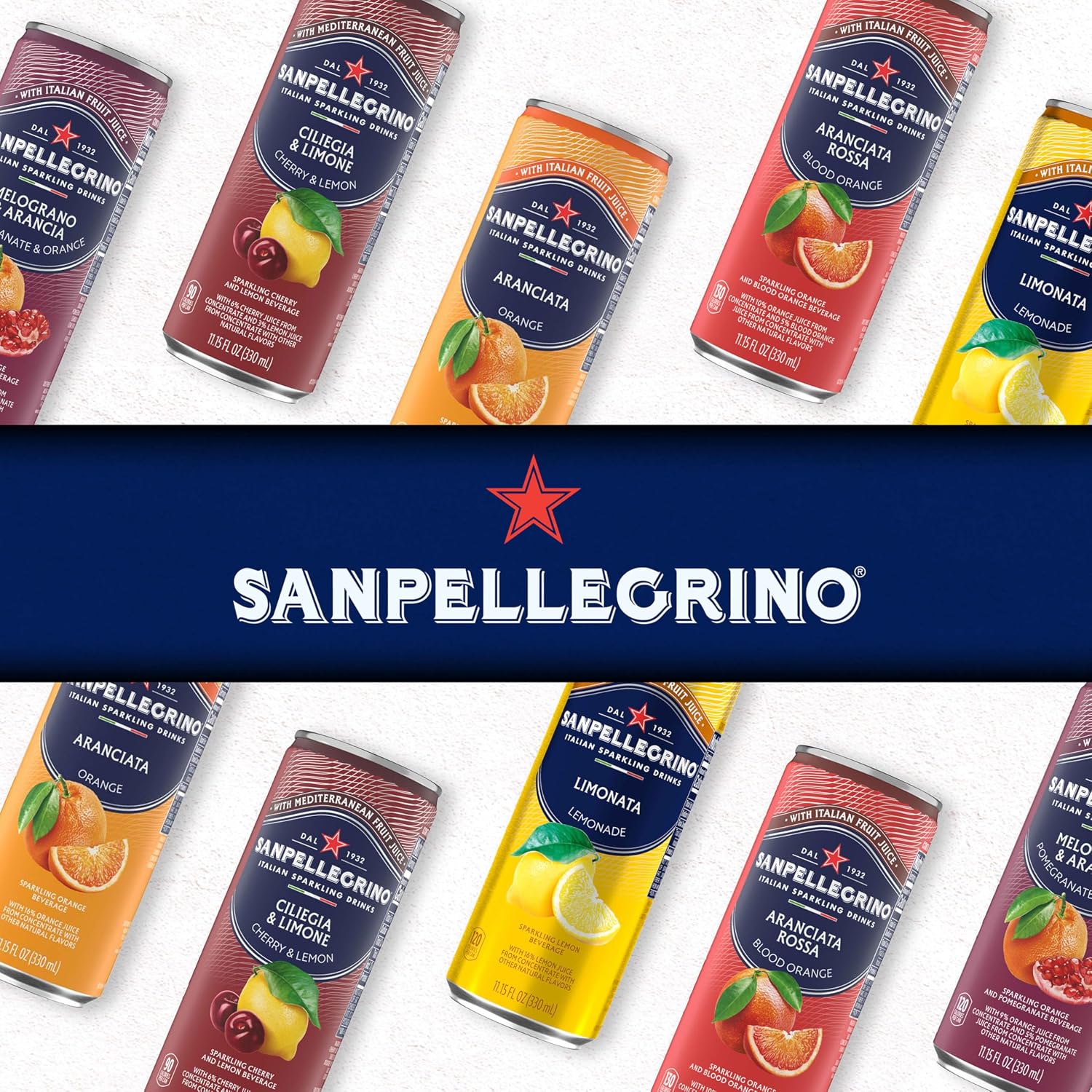 Sanpellegrino Italian Sparkling Drink Limonata, Sparkling Lemon Beverage, 6 Pack Of Cans 11.15 fl oz