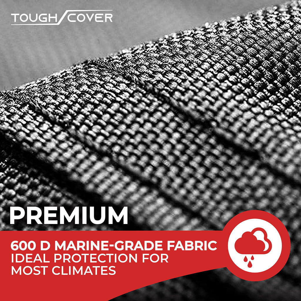 Tough Cover Basic Edition ATV Cover, Heavy Duty 210D Marine Grade Fabric, Quad Cover for Kawasaki, Honda, Polaris, Yamaha, and More. Protection Against Water, Wind, UV. 4 Wheeler Accessories (Black)
