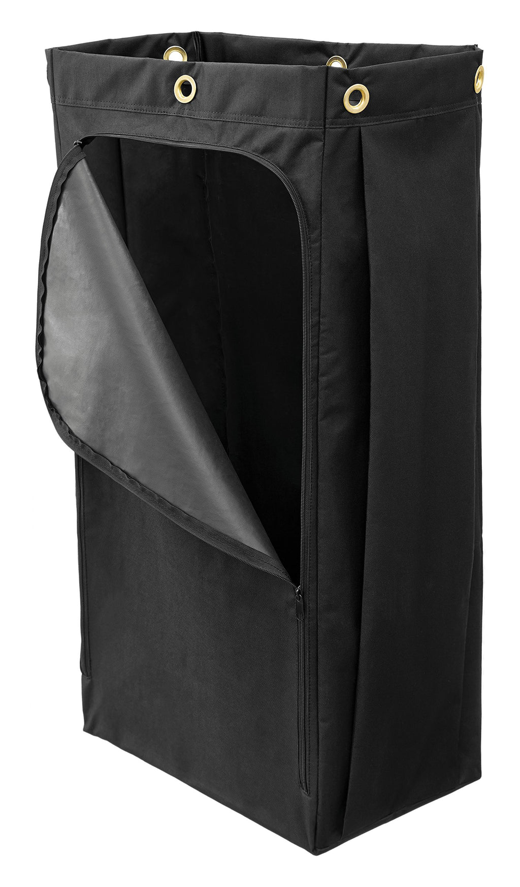 Rubbermaid Commercial Products Cleaning Cart Bag 30-Gallon Yellow Collecting Refuse or Laundry Items Janitorial and Housekeeping Carts Zippered Front