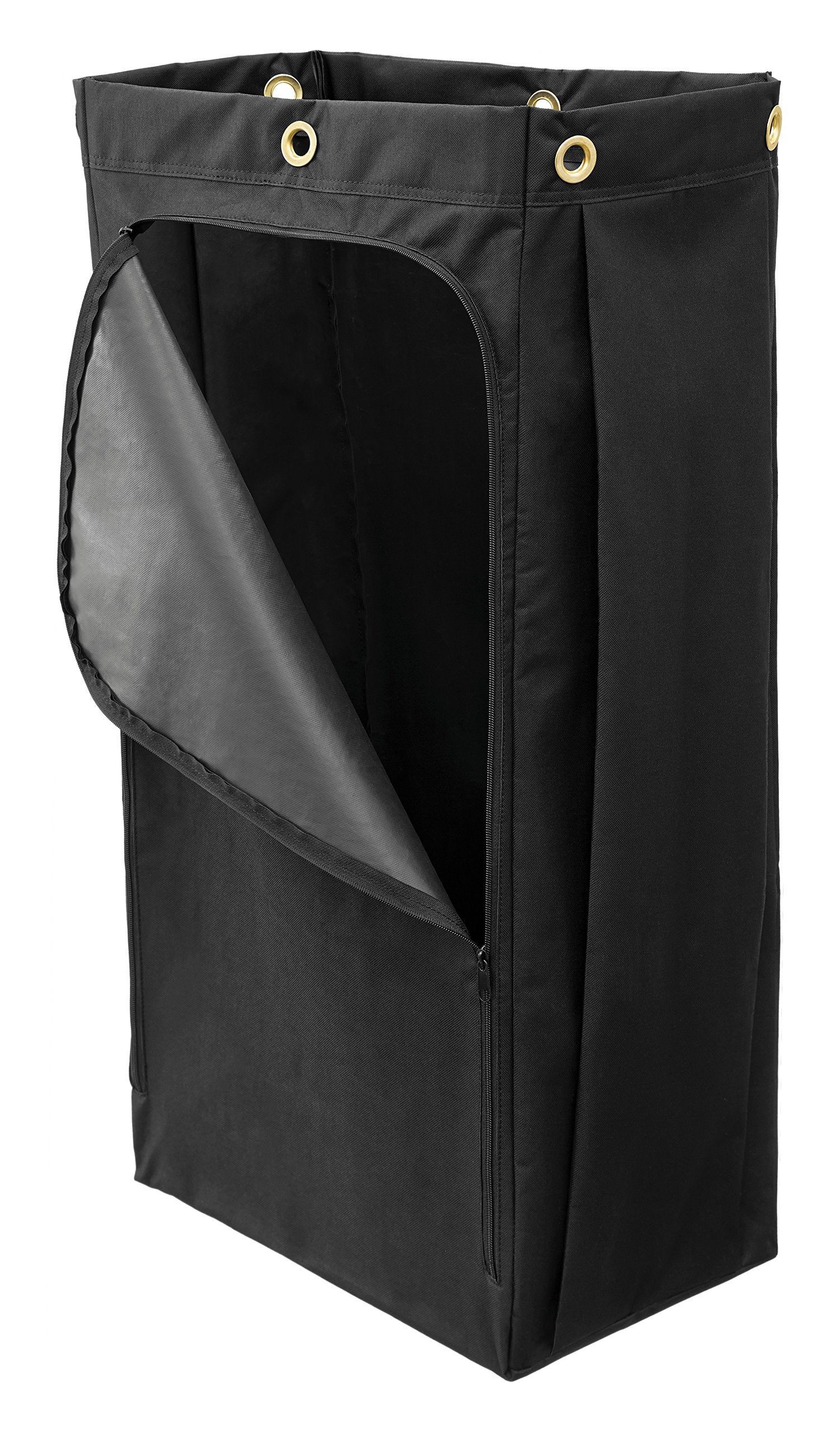 Rubbermaid Commercial Products Cleaning Cart Bag 30-Gallon Yellow Collecting Refuse or Laundry Items Janitorial and Housekeeping Carts Zippered Front