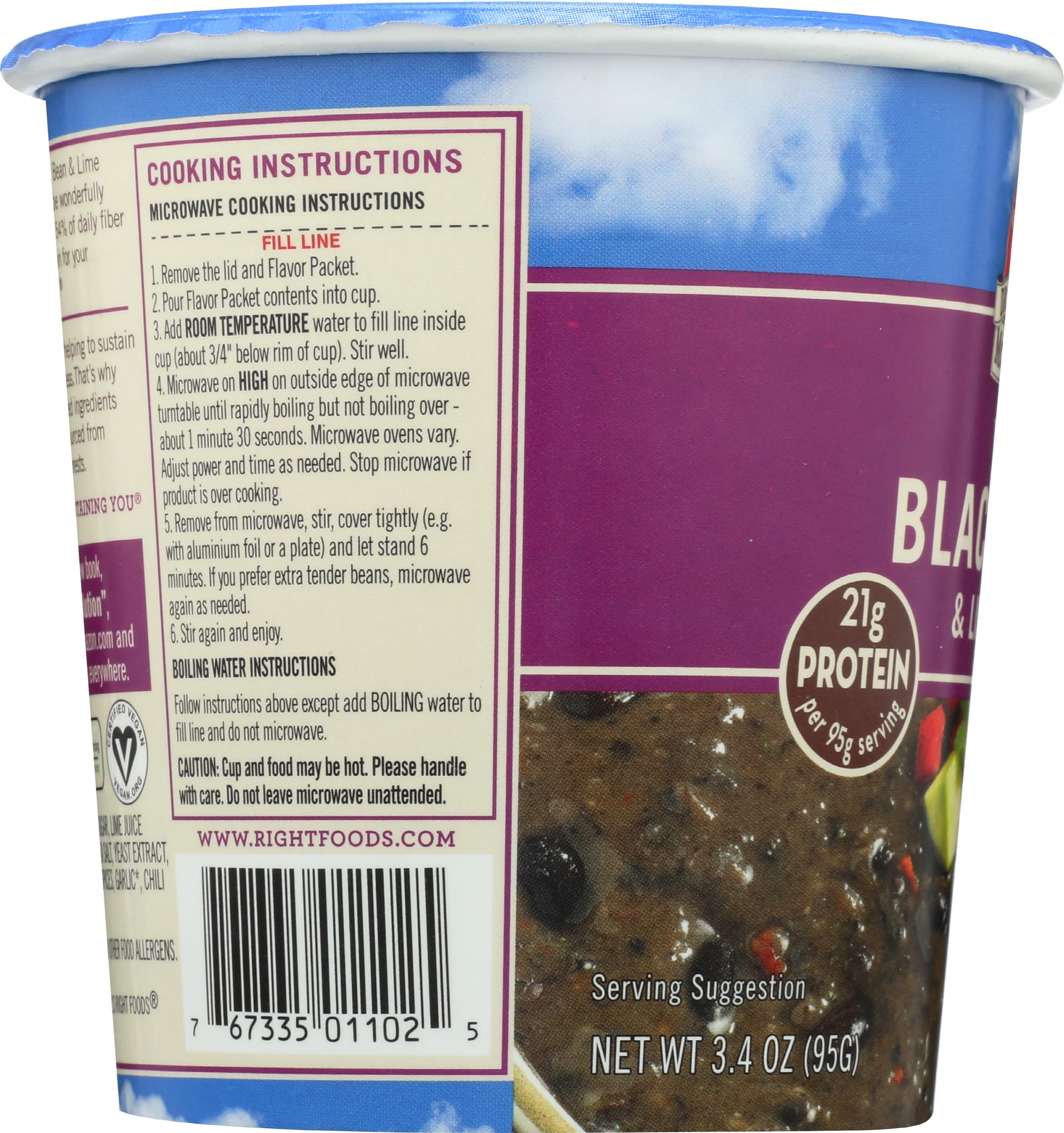 Dr. McDougall's Vegan Black Bean & Lime Soup, 3.4 oz