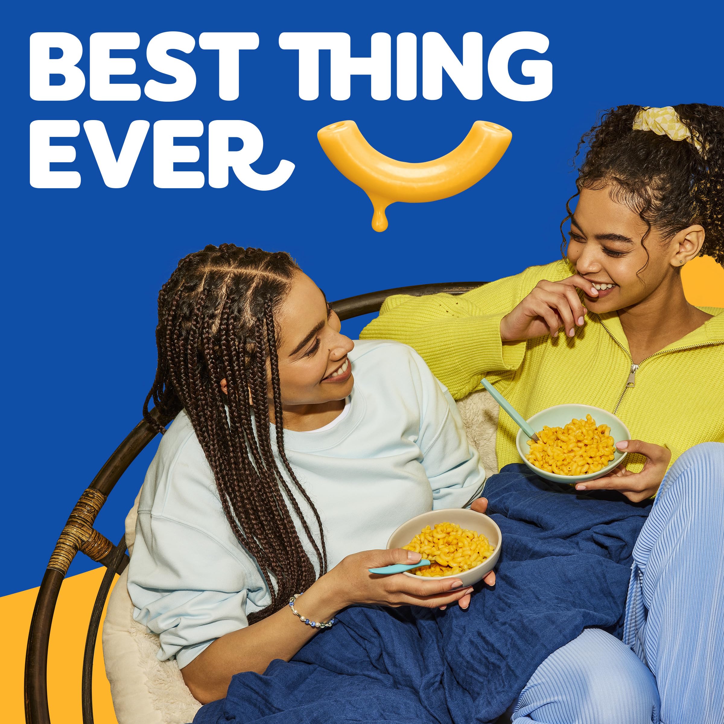 Kraft Easy Mac and Cheese, 6 Packets, for Easy Dinner or Dinner Sides, Original Flavor, No Artificial Flavors, Preservatives or Dyes, 12.9 oz